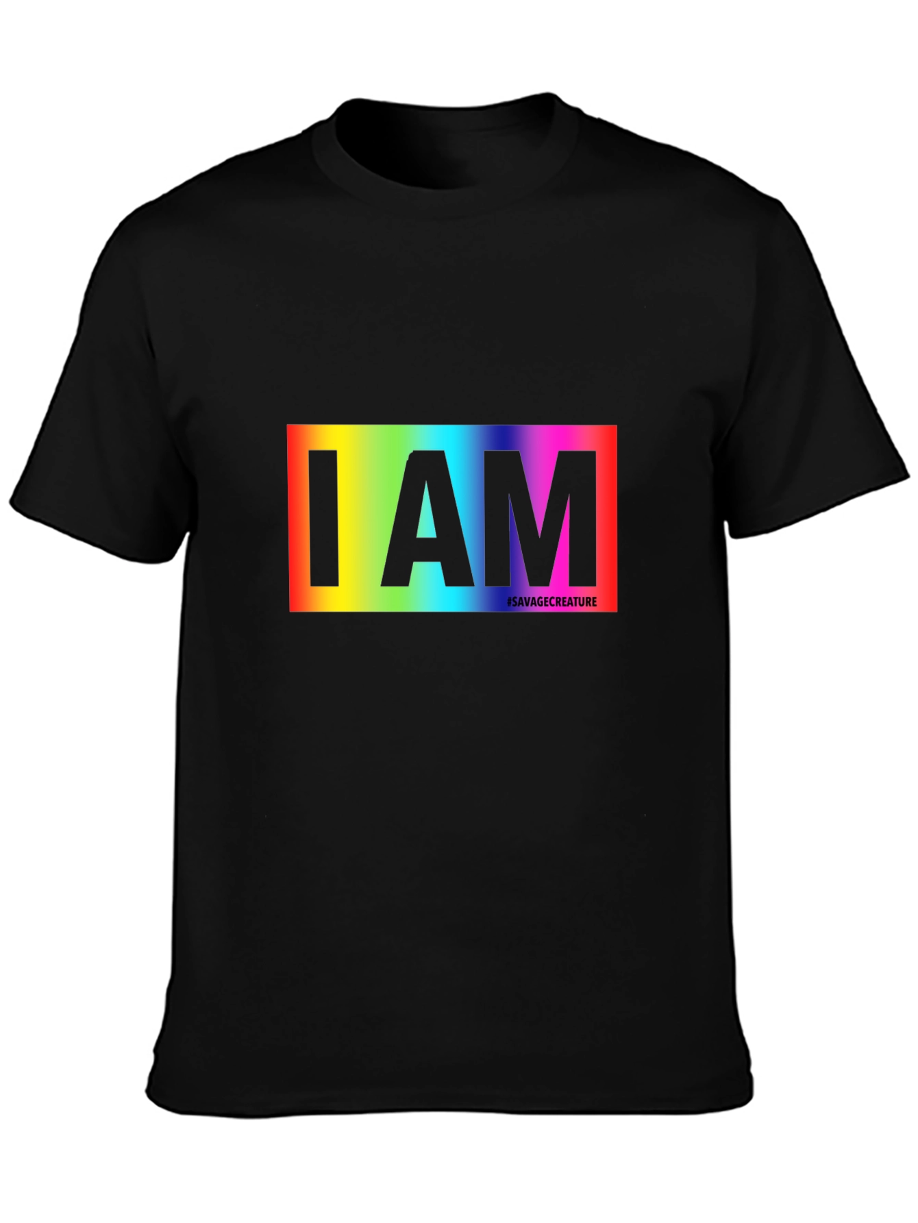 Rainbow I AM T-Shirt - Savage Creature Pride Tee