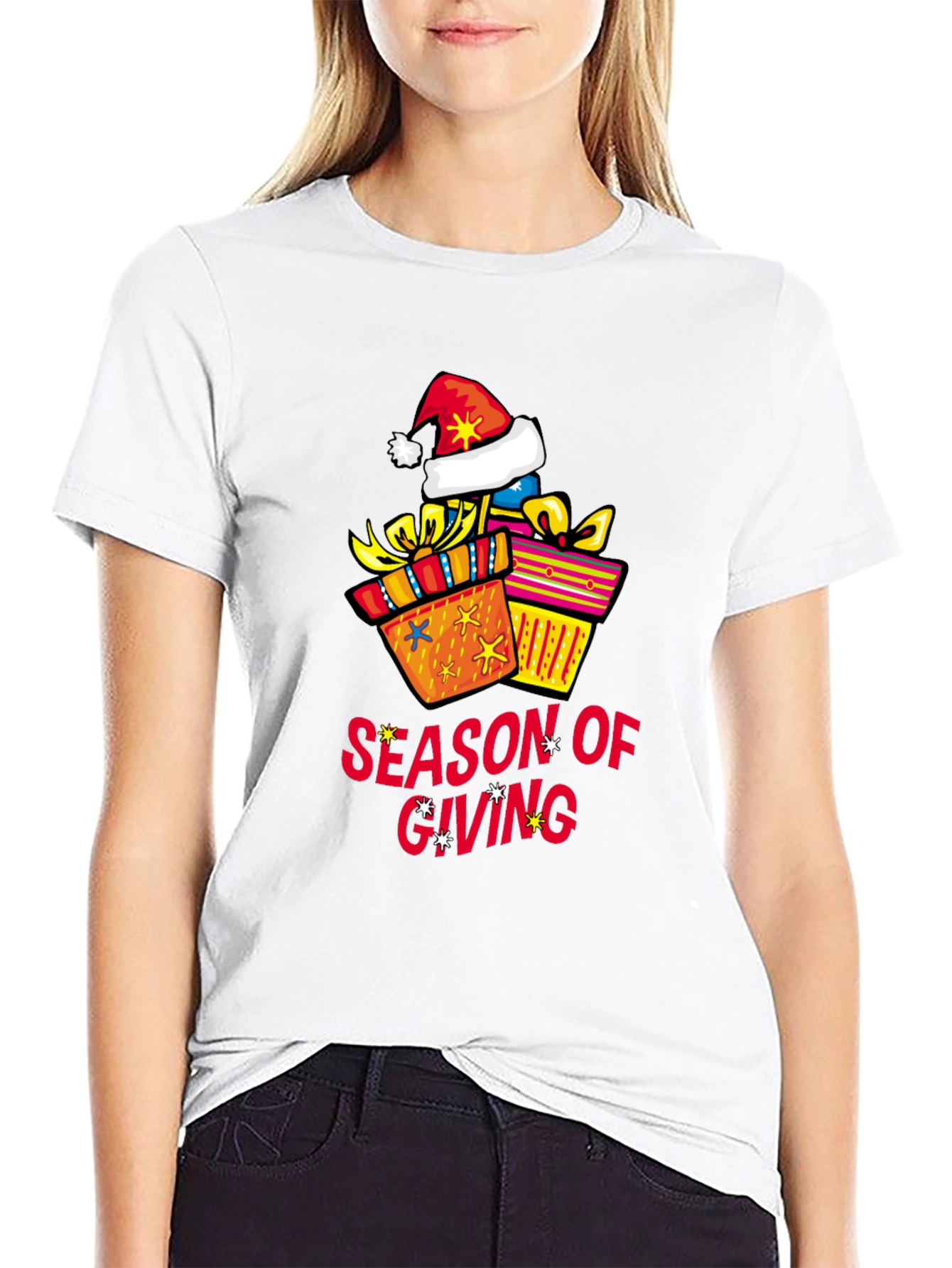 Season of Giving Graphic Tee - Holiday Gift Shirt