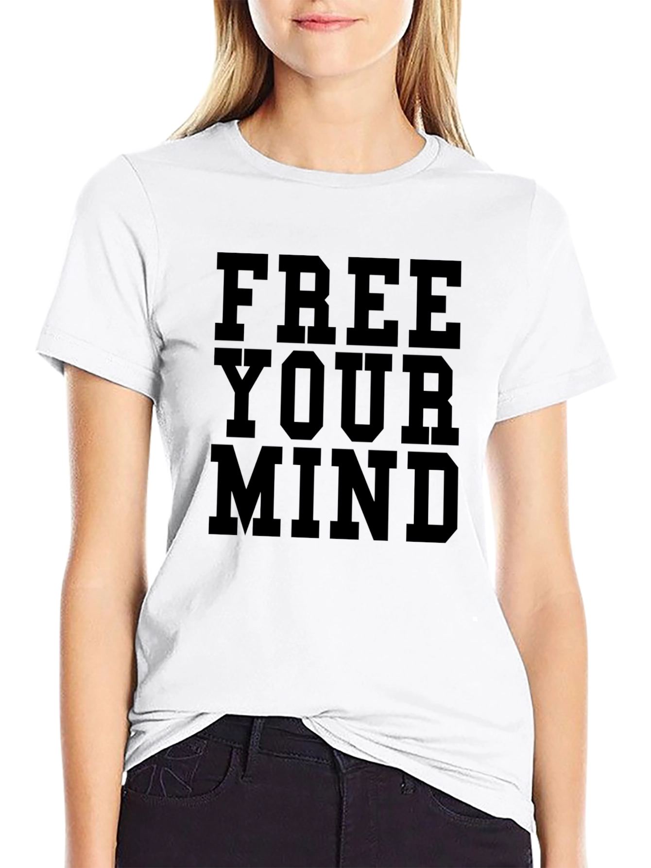 Free Your Mind Graphic Tee - Mens Black T-Shirt