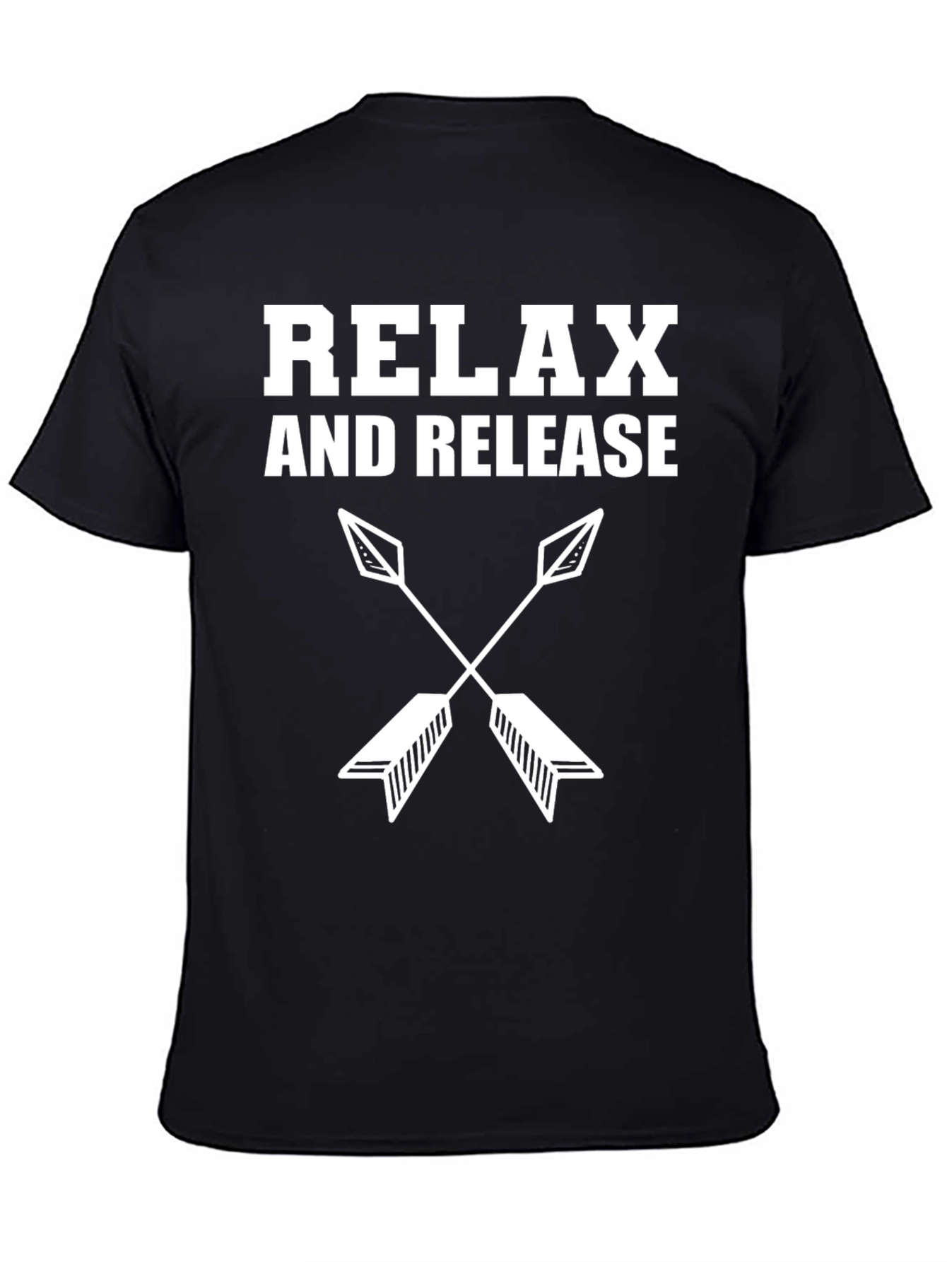 Relax and Release Arrows Black T-Shirt