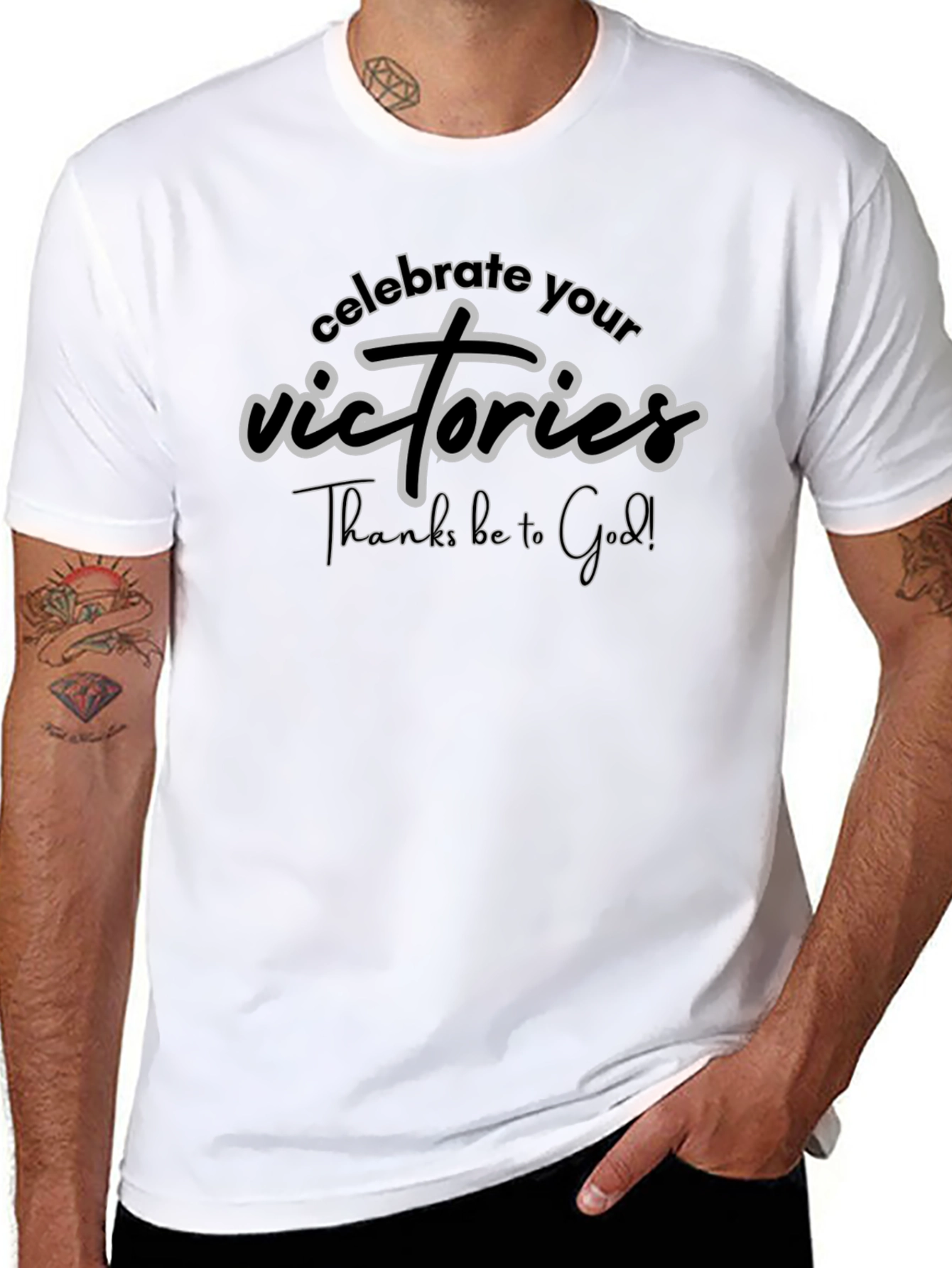 Celebrate Victories Christian Graphic Tee