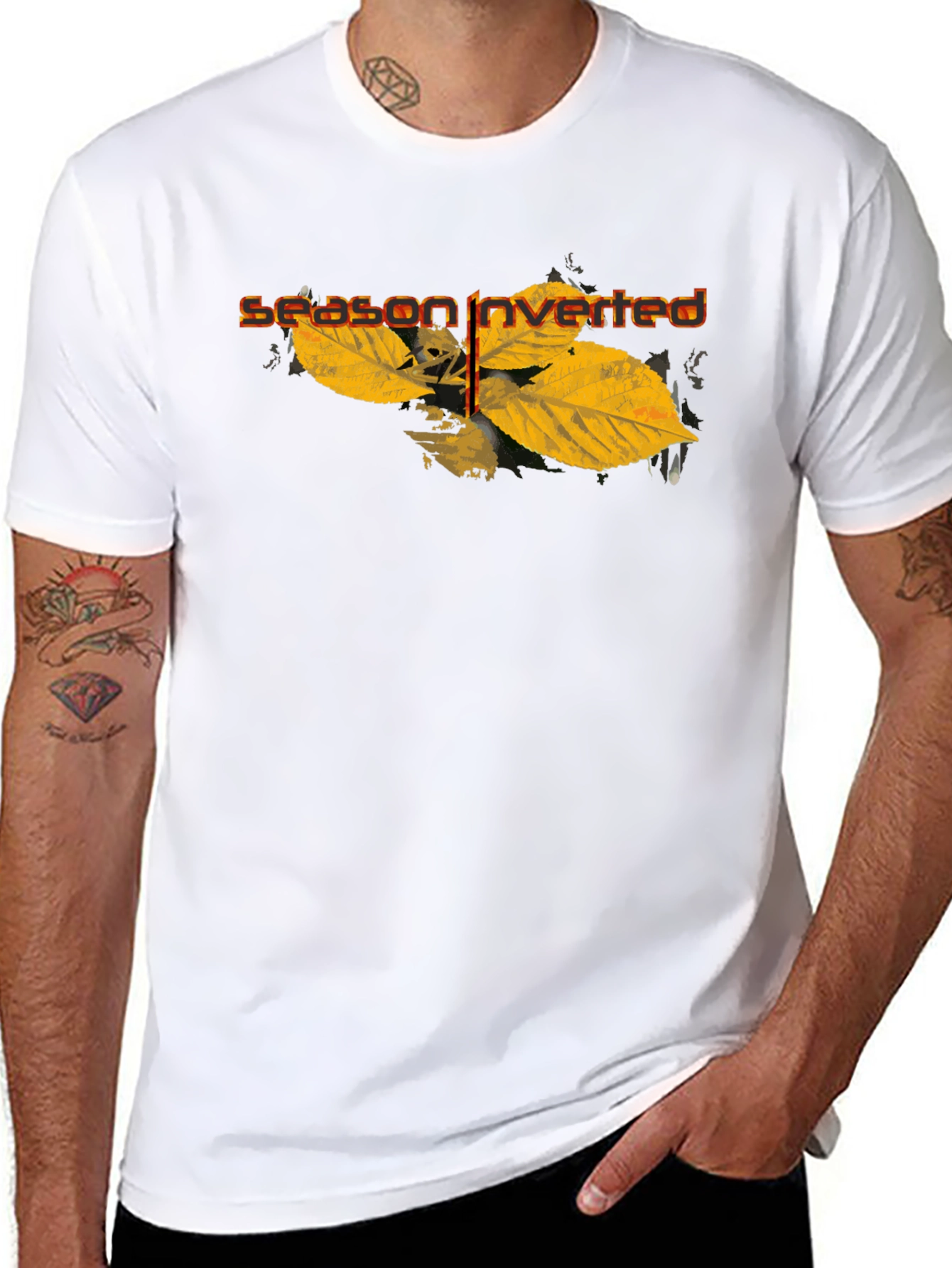 Season Inverted Black Graphic T-Shirt