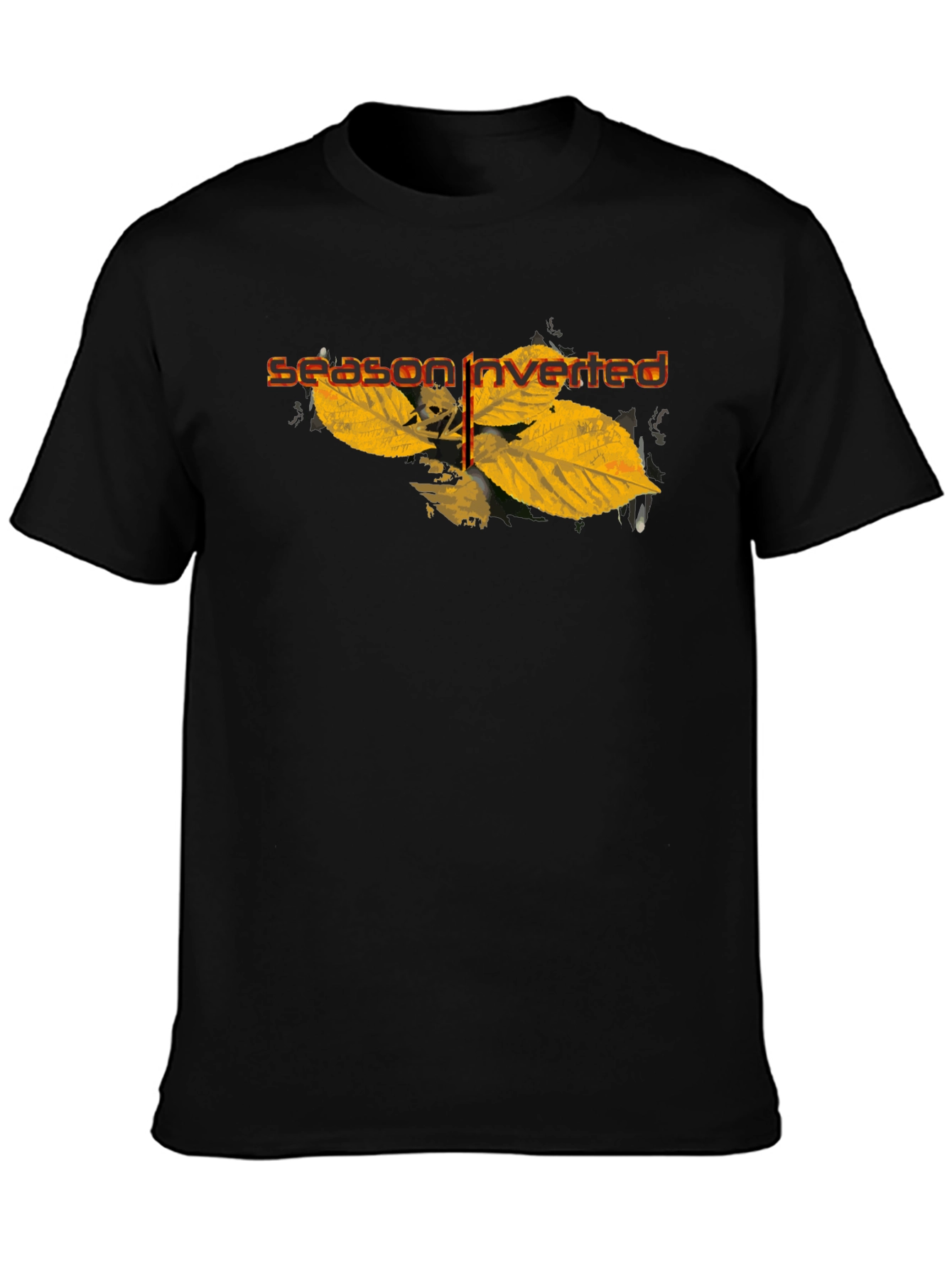 Season Inverted Black Graphic T-Shirt