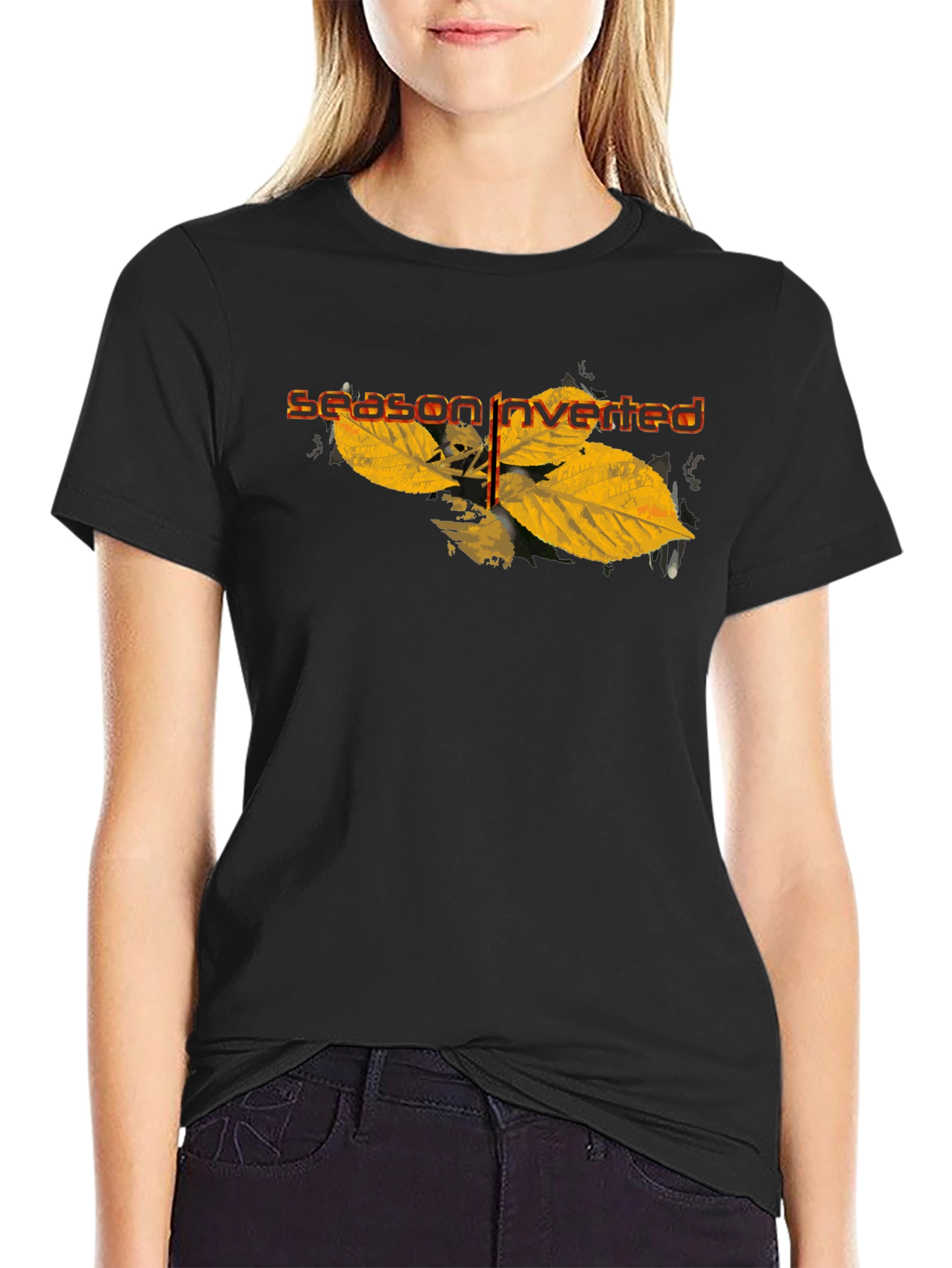 Season Inverted Black Graphic T-Shirt
