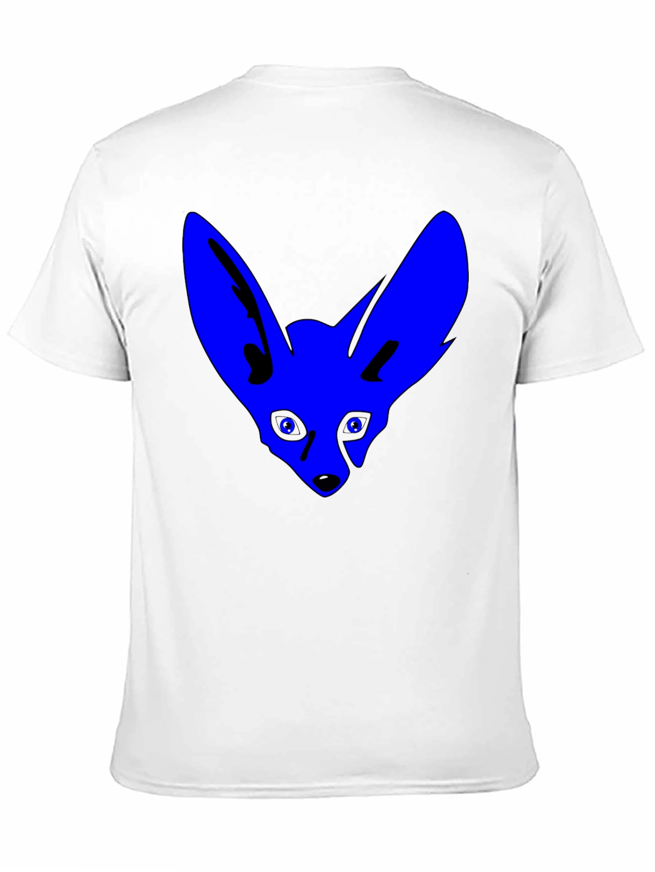 Blue Fox Graphic T-Shirt - Cool Black Tee