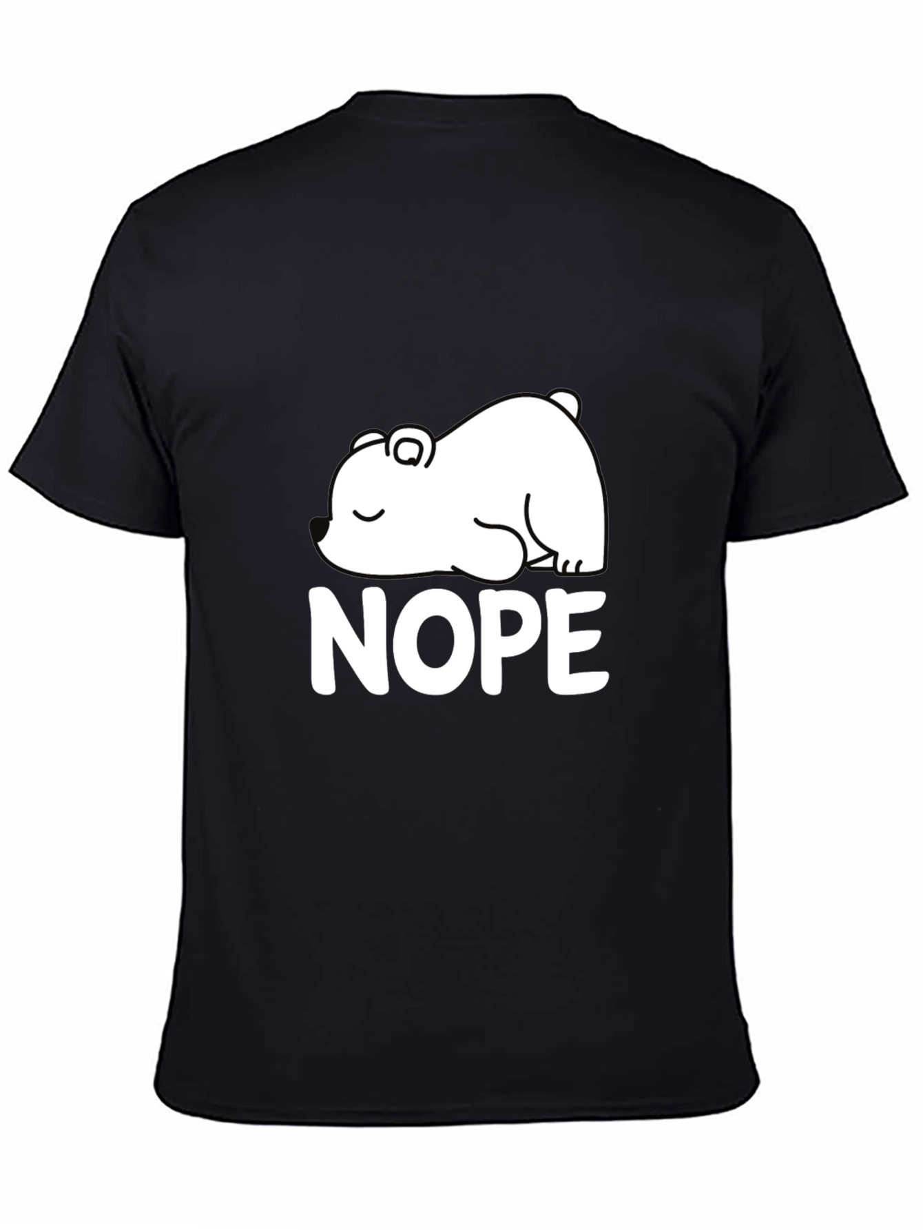 Nope Bear Graphic Tee - Comfortable Everyday Wear