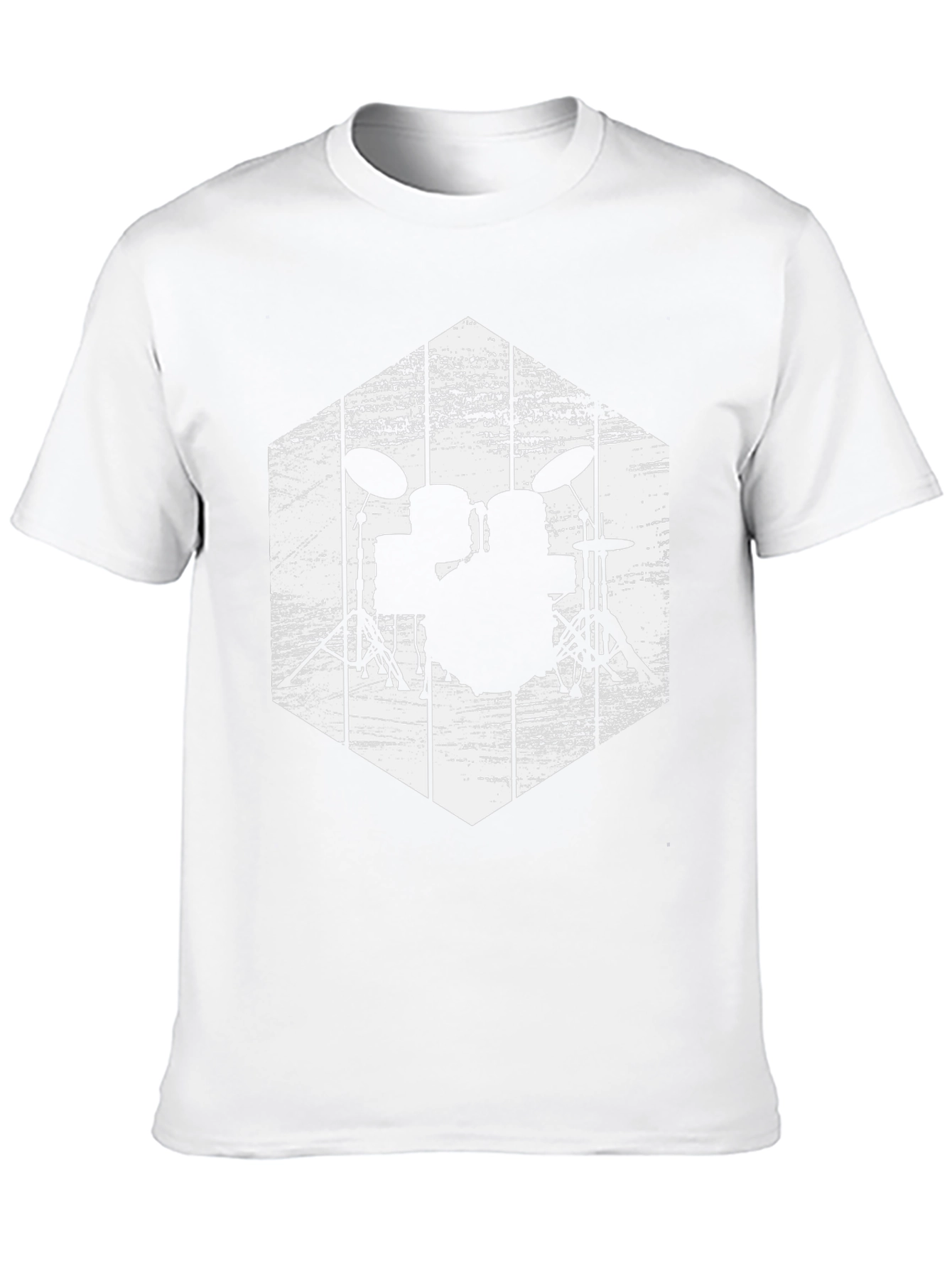 Drum Set Graphic Tee - Rock Band T-Shirt