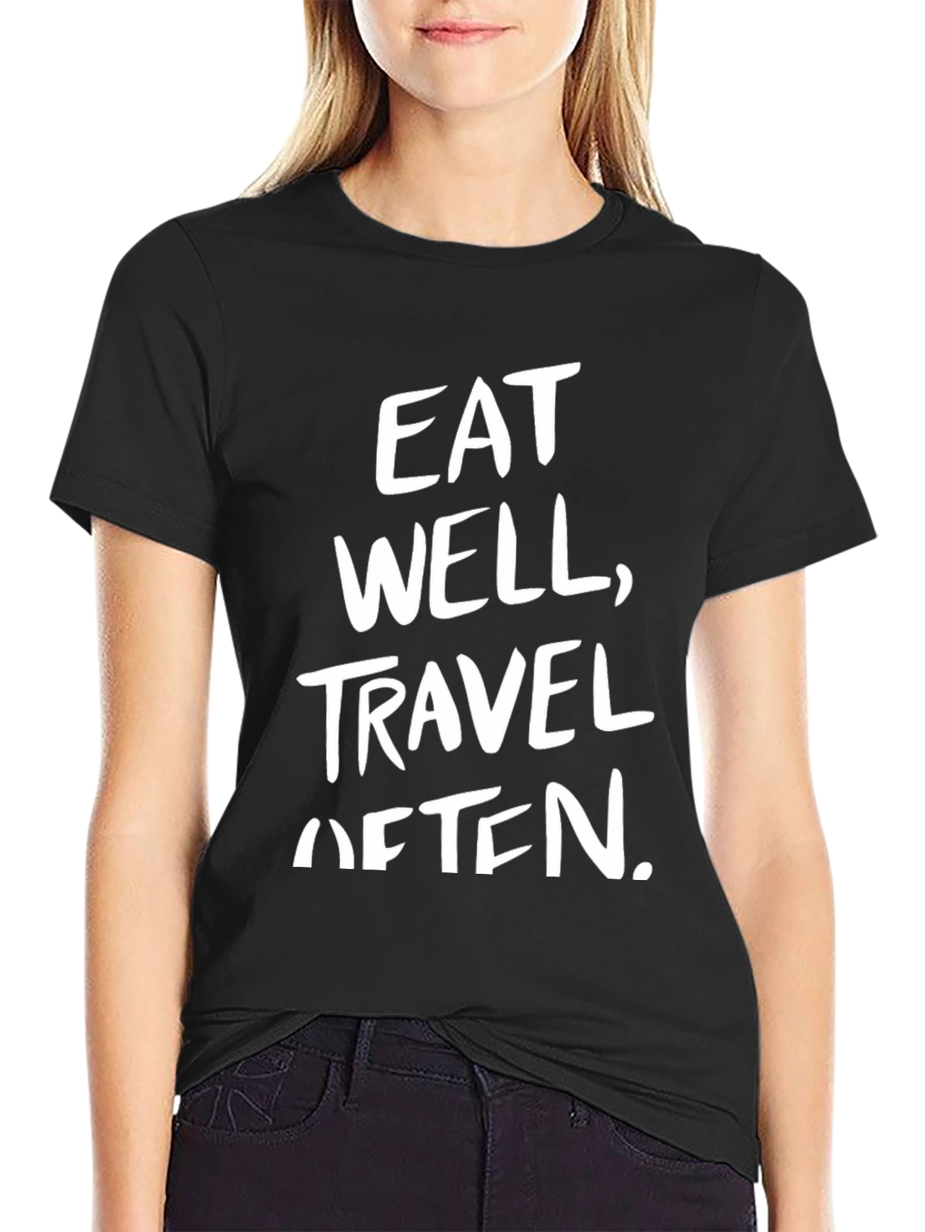 Eat Well Travel Often Graphic T-Shirt