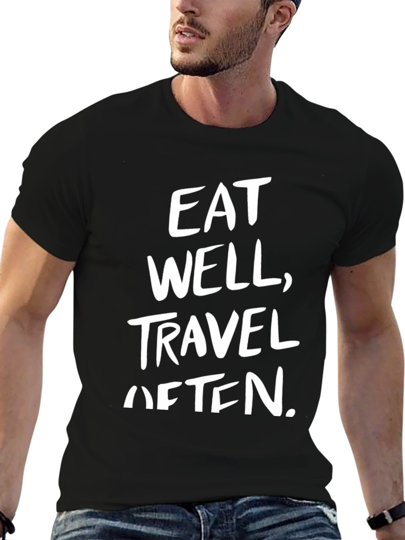 Eat Well Travel Often Graphic T-Shirt