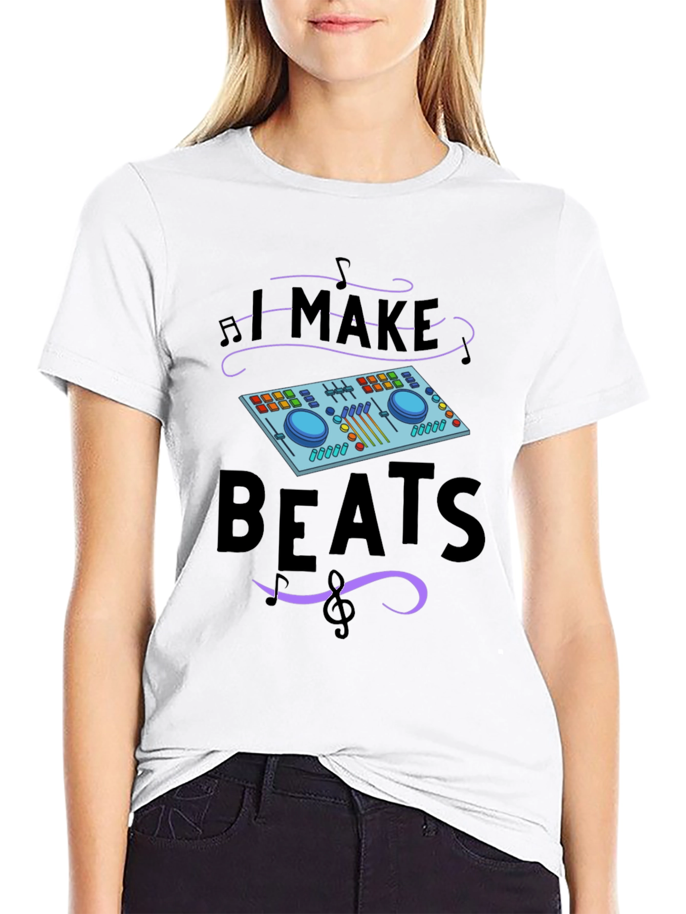 I Make Beats Graphic T-Shirt DJ Music Producer Tee