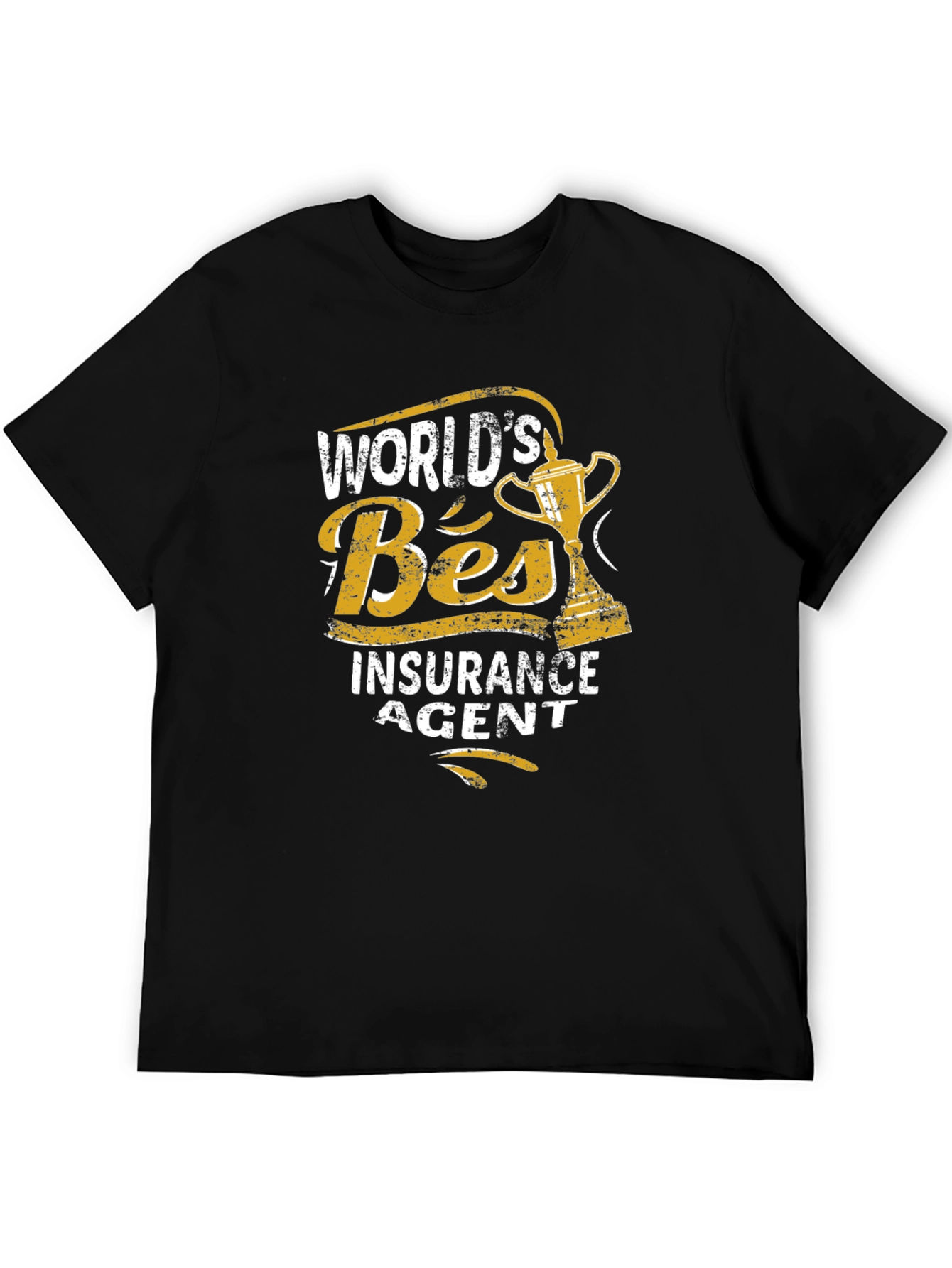 Worlds Best Insurance Agent Black T-Shirt