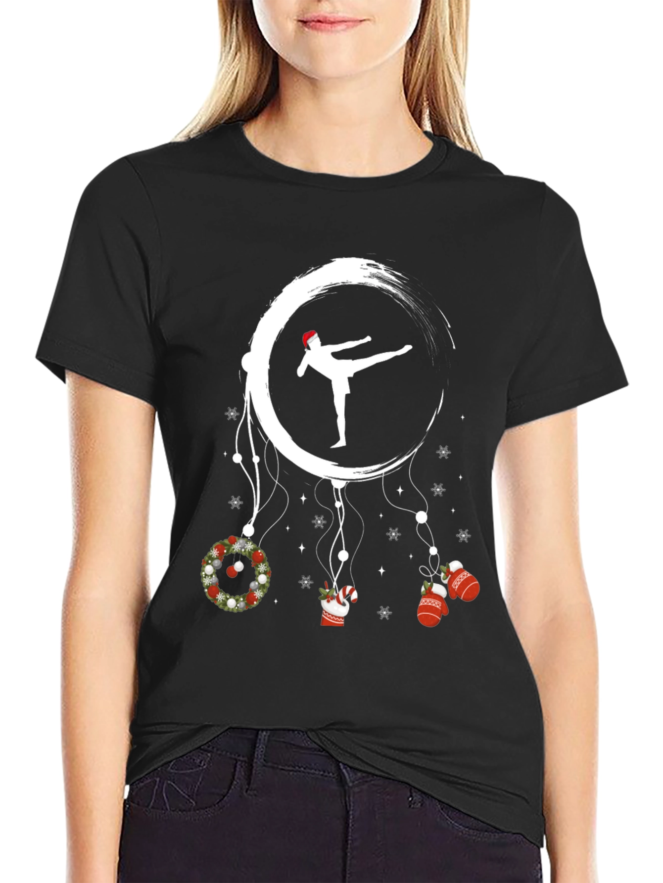 Festive Karate Christmas T-Shirt