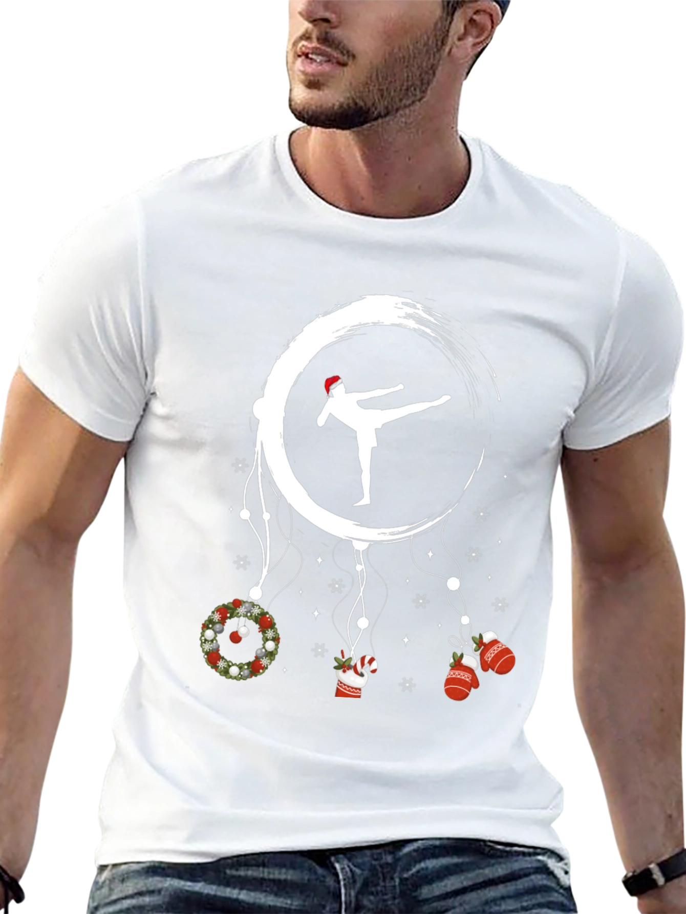 Festive Karate Christmas T-Shirt