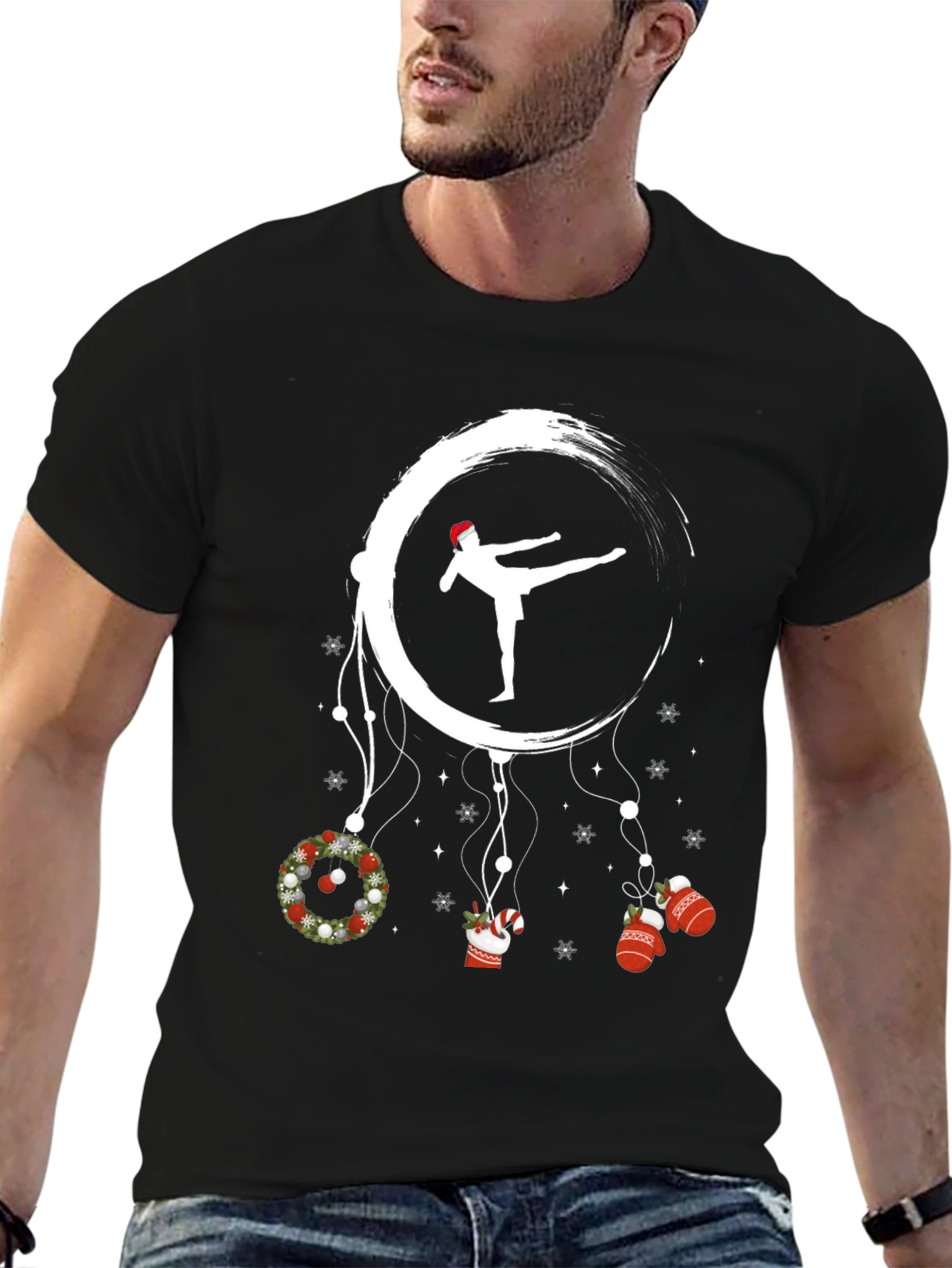 Festive Karate Christmas T-Shirt