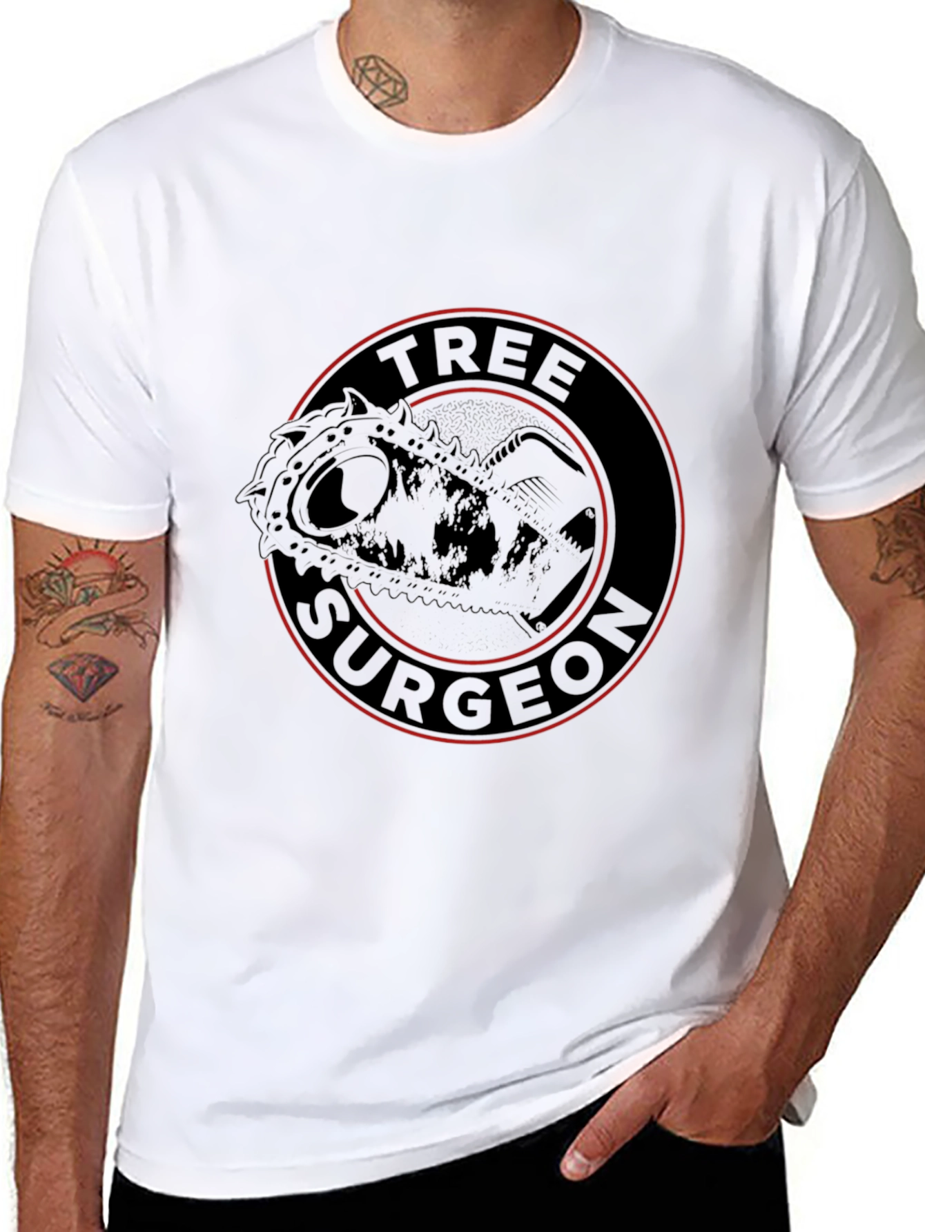 Tree Surgeon Graphic Tee - Arborist Chainsaw T-Shirt