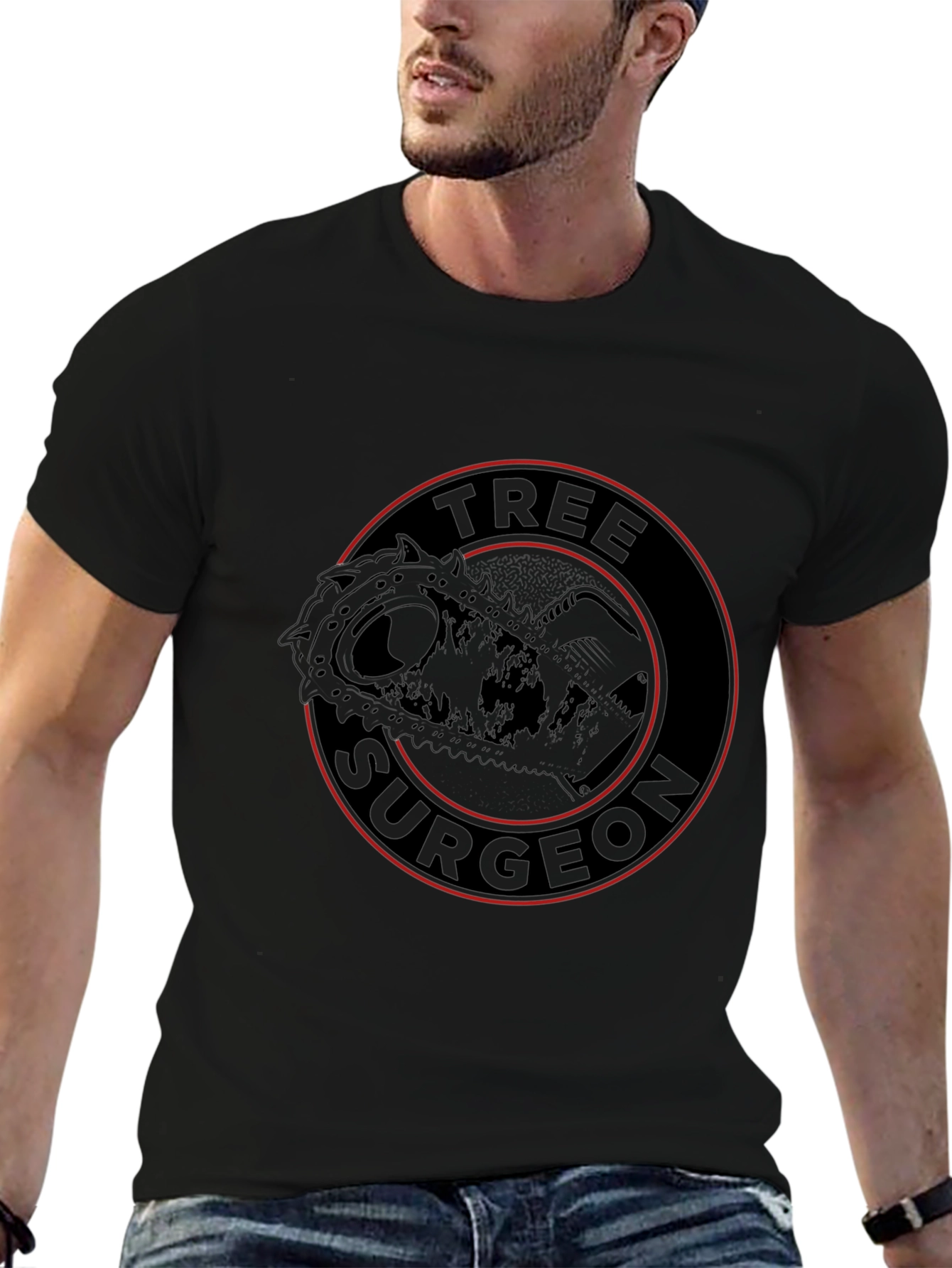 Tree Surgeon Graphic Tee - Arborist Chainsaw T-Shirt
