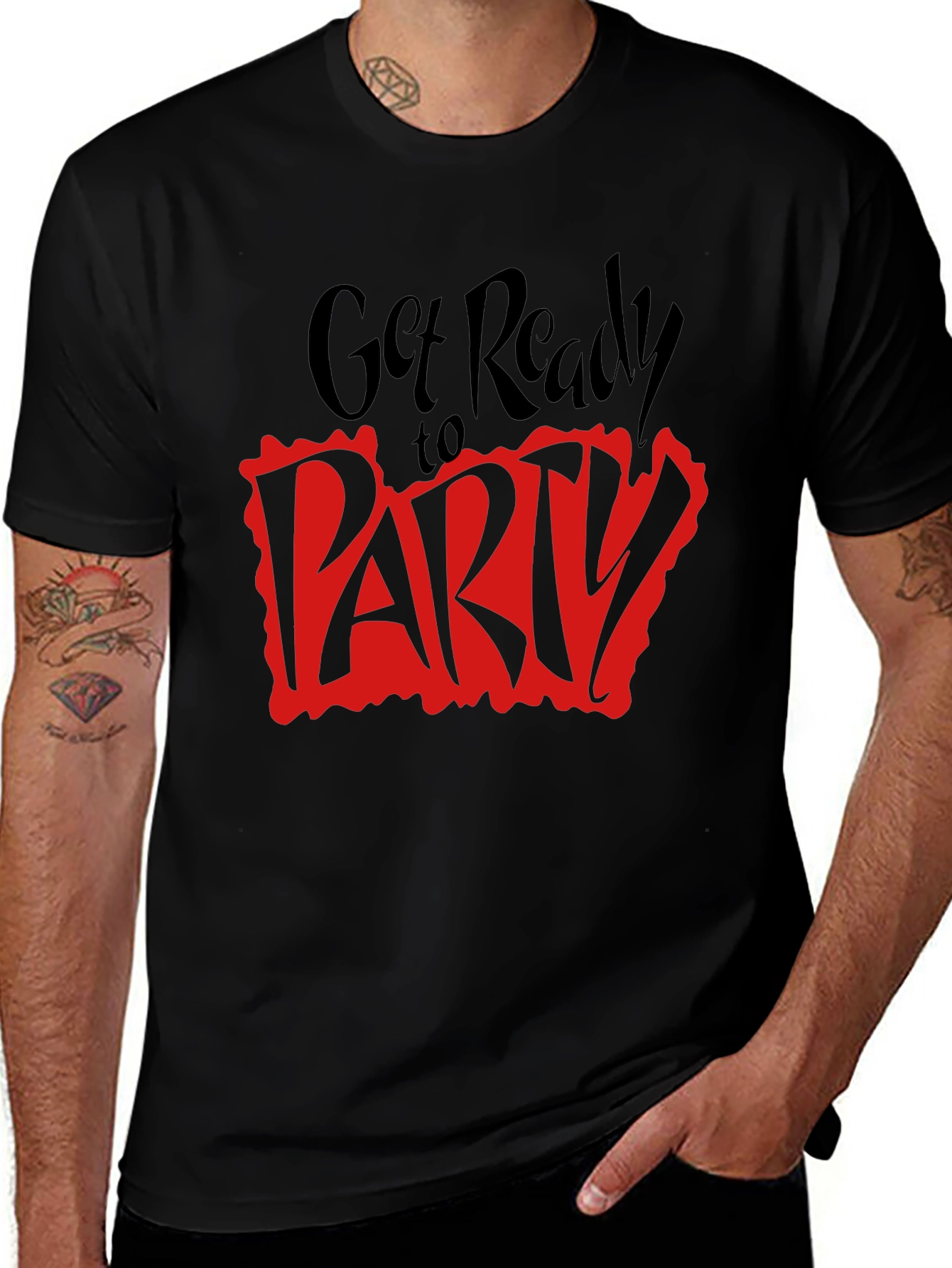 Get Ready to Party Black T-Shirt