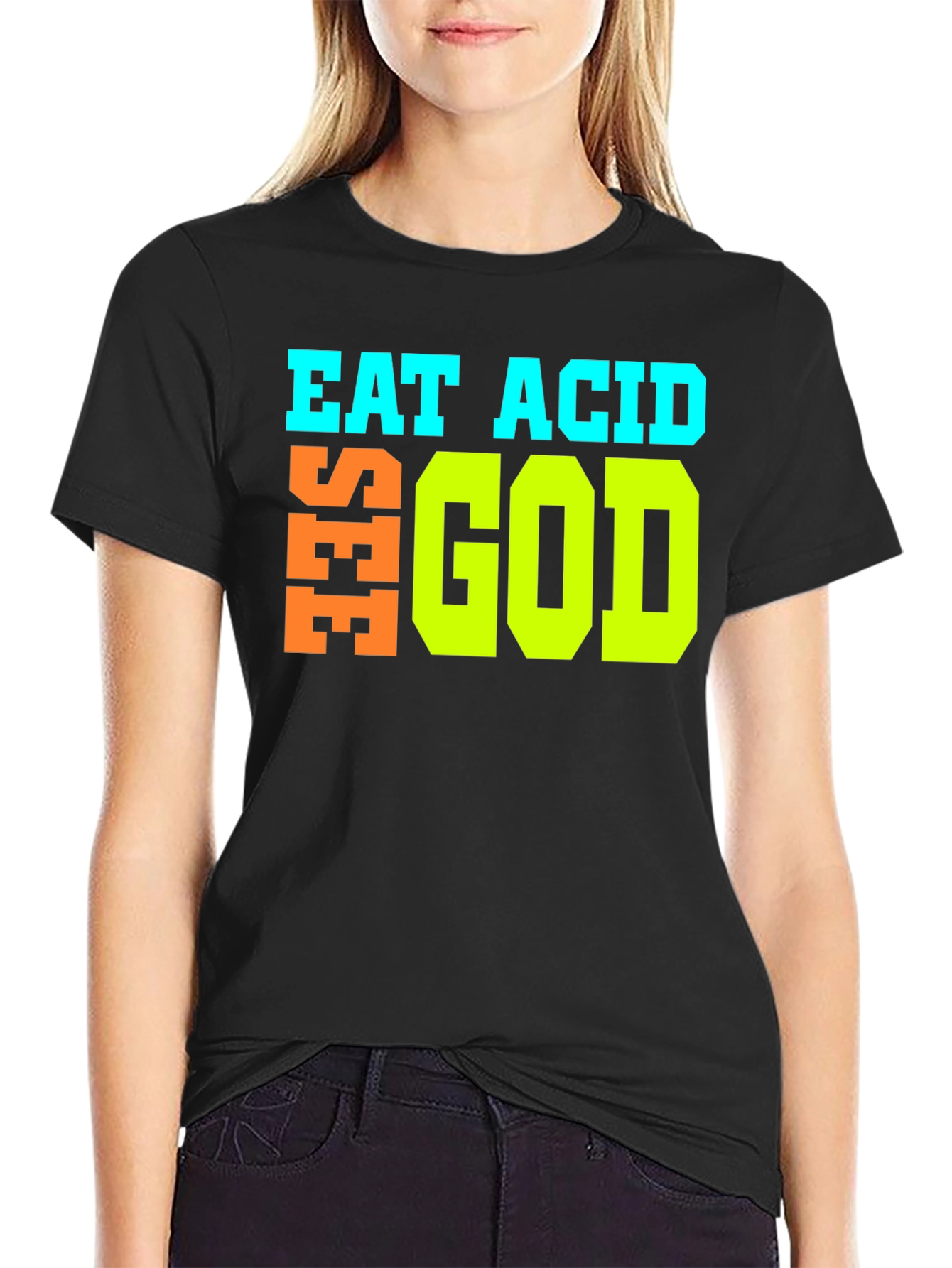 Eat Acid See God Graphic T-Shirt