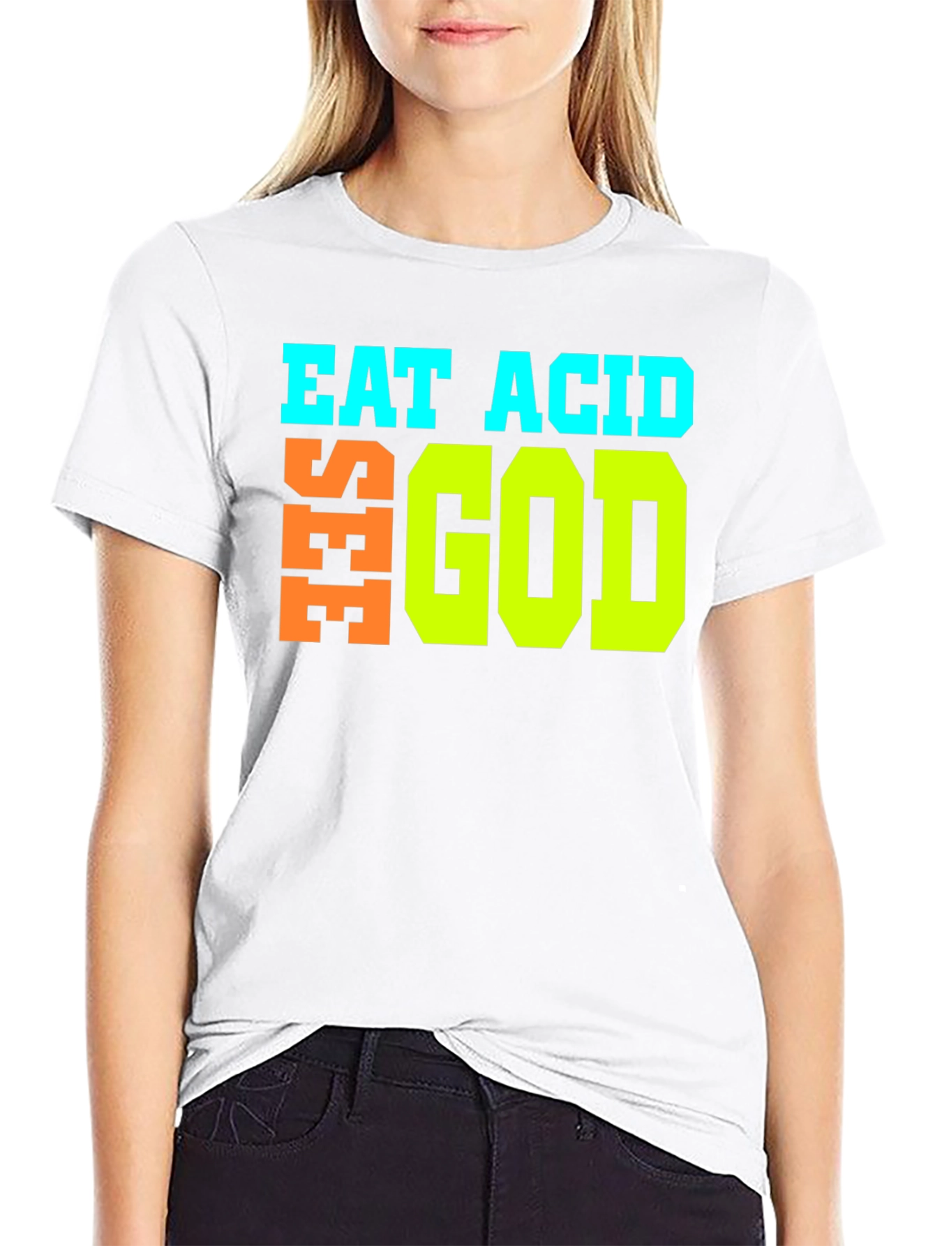 Eat Acid See God Graphic T-Shirt
