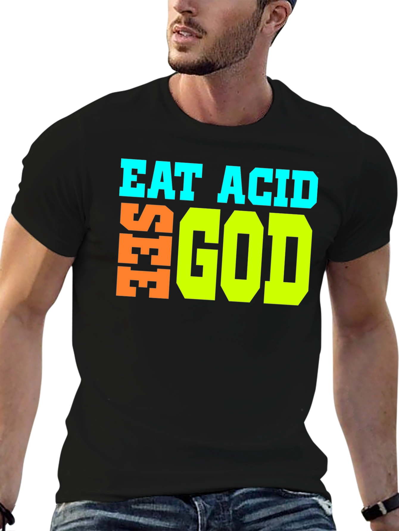 Eat Acid See God Graphic T-Shirt