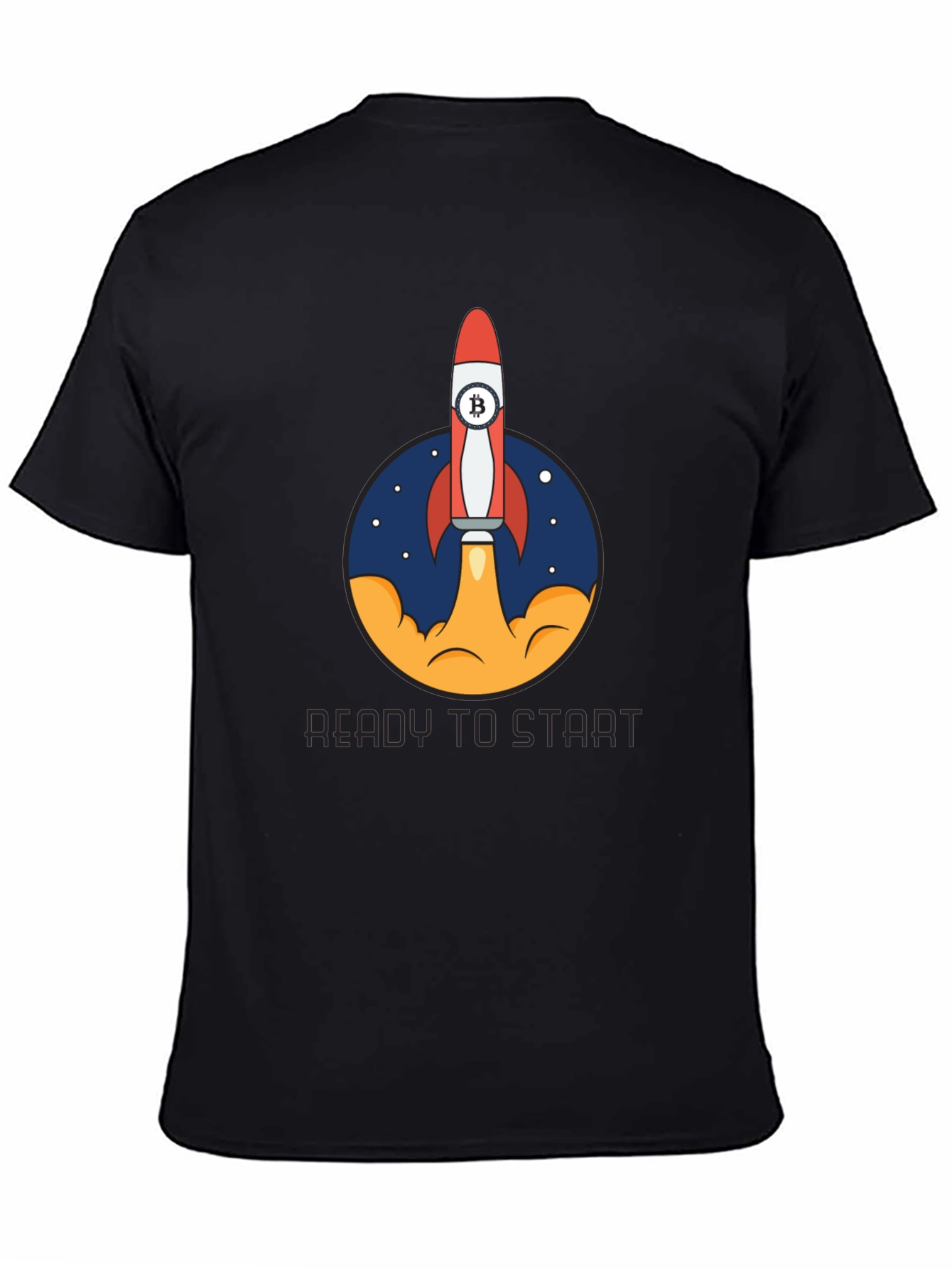 Bitcoin Rocket Launch T-Shirt - Crypto Enthusiast Tee
