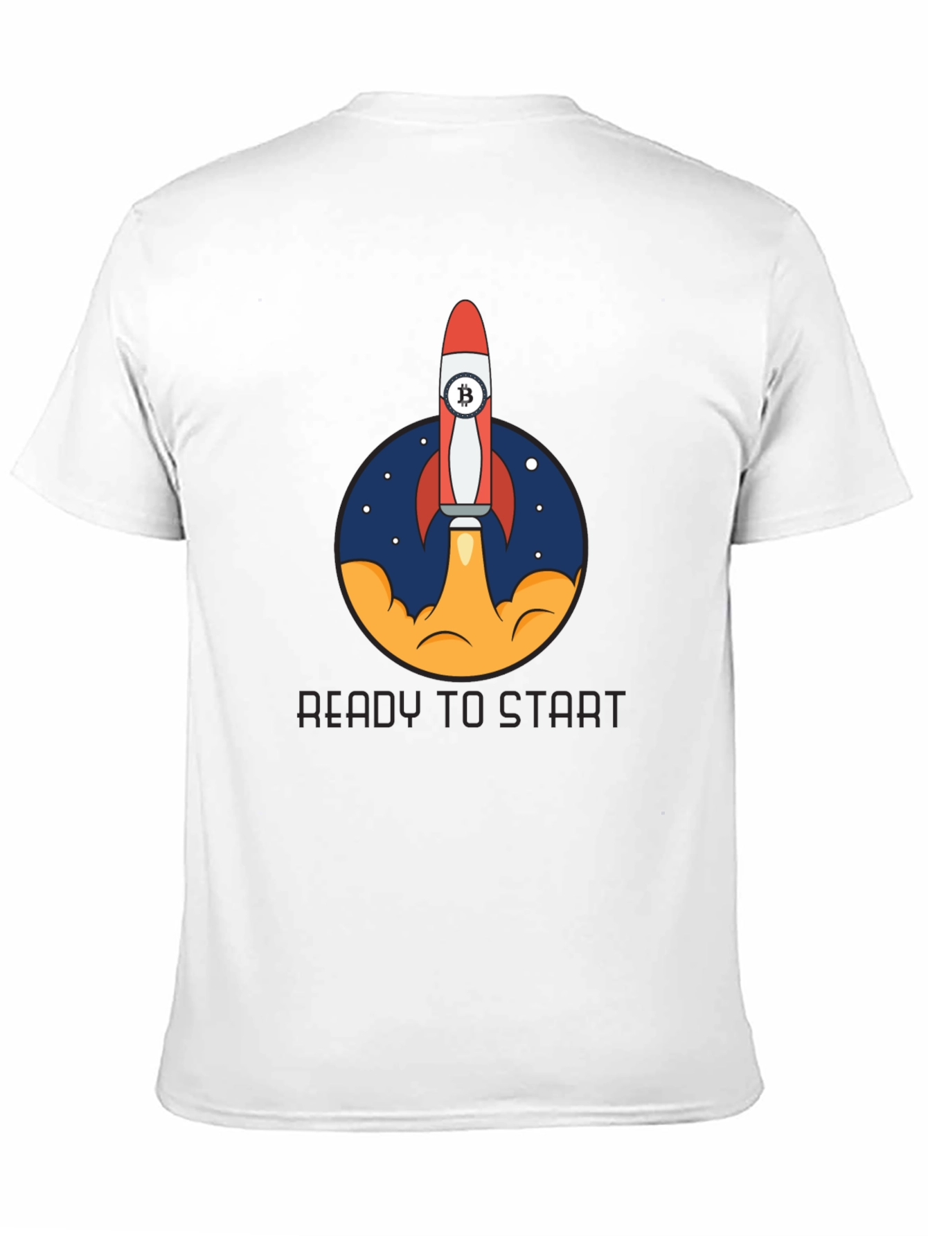 Bitcoin Rocket Launch T-Shirt - Crypto Enthusiast Tee