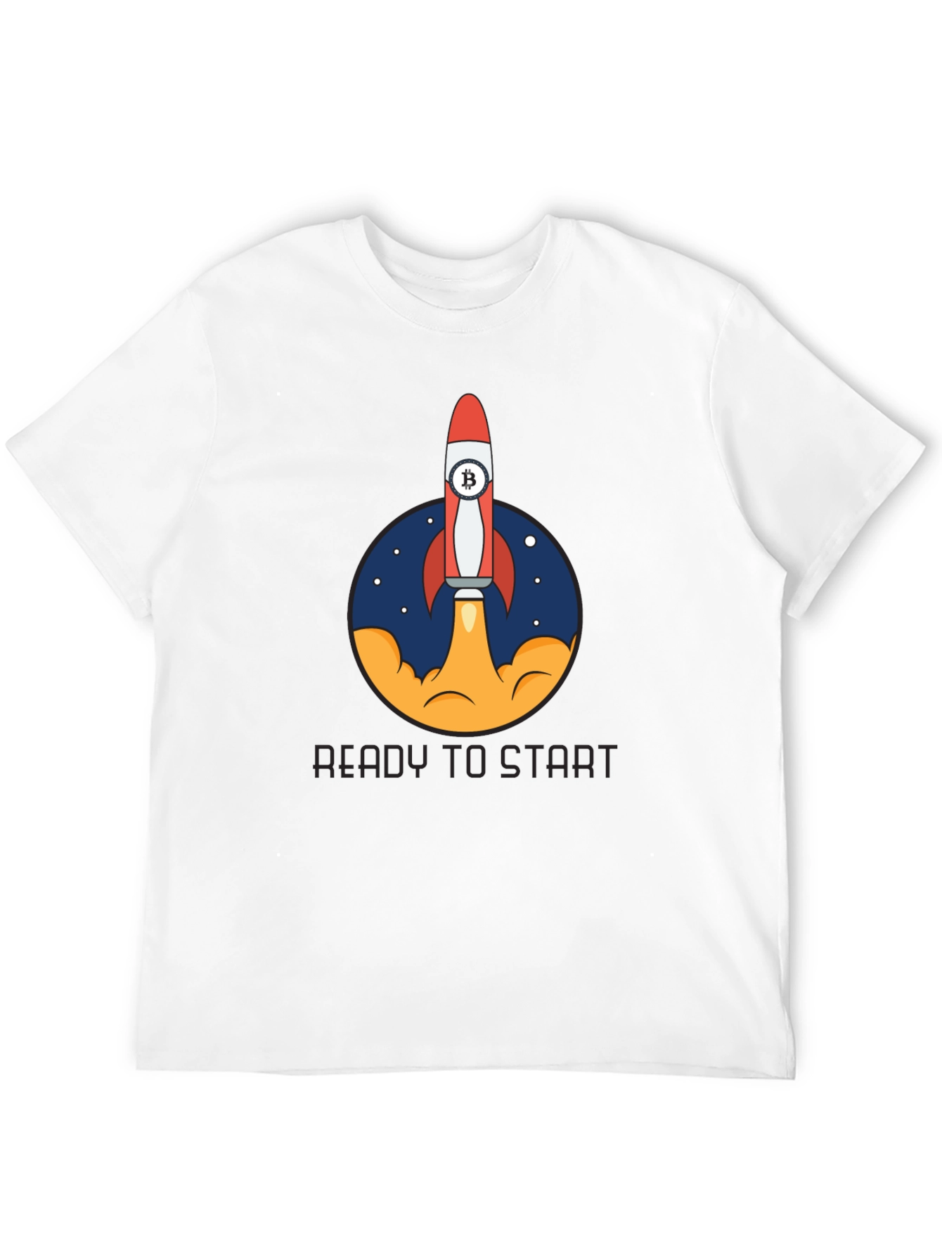 Bitcoin Rocket Launch T-Shirt - Crypto Enthusiast Tee