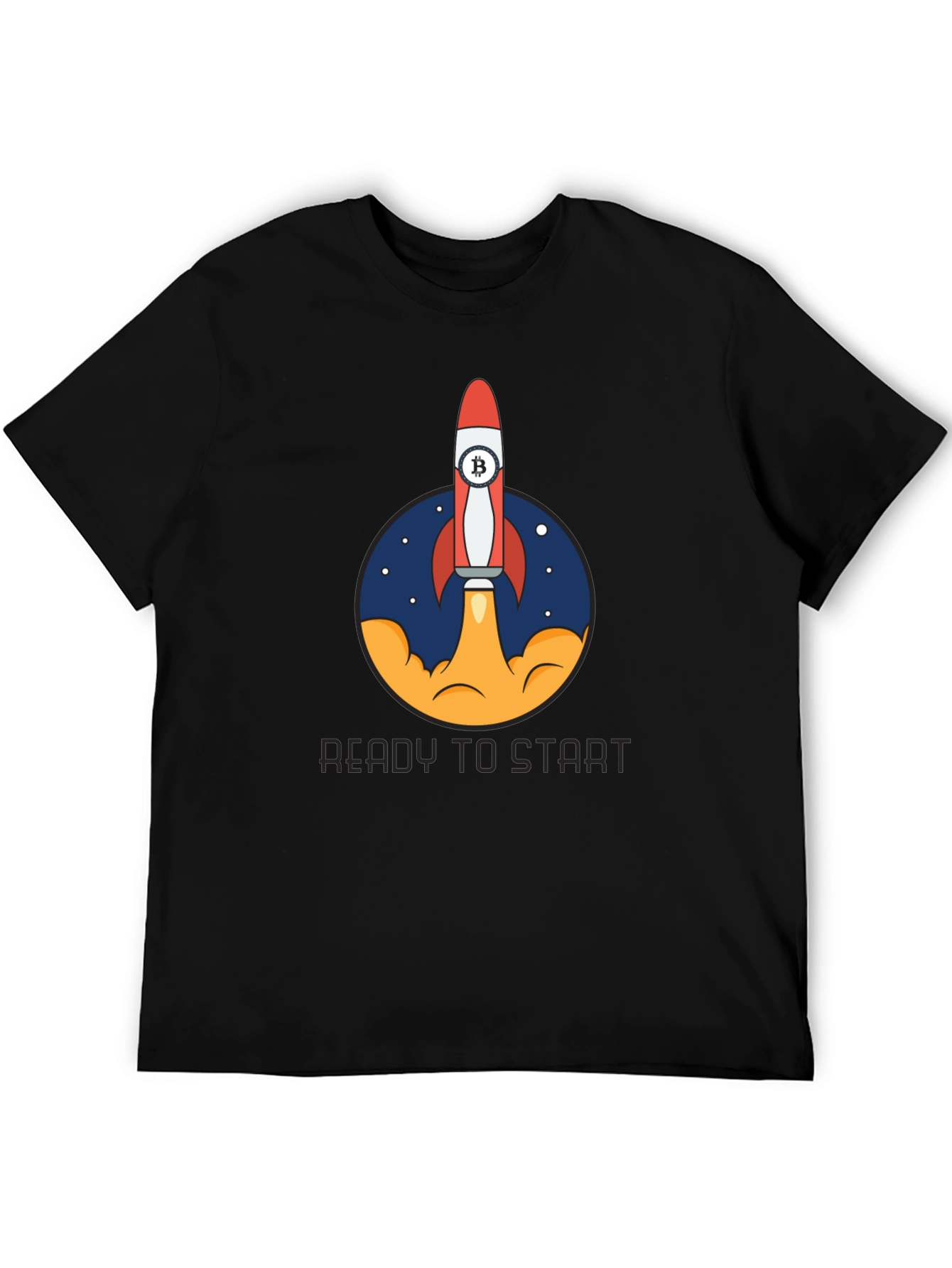 Bitcoin Rocket Launch T-Shirt - Crypto Enthusiast Tee
