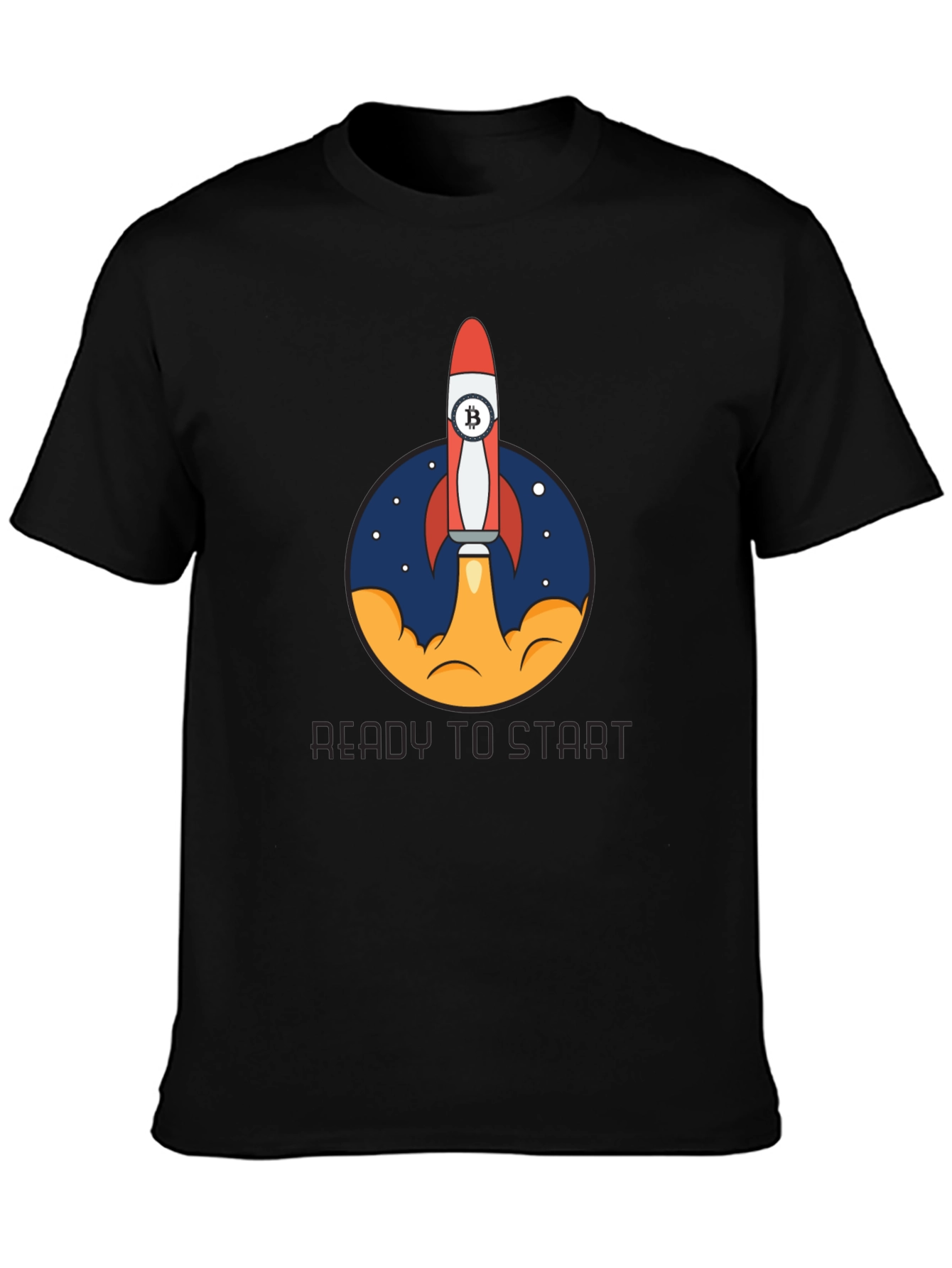 Bitcoin Rocket Launch T-Shirt - Crypto Enthusiast Tee