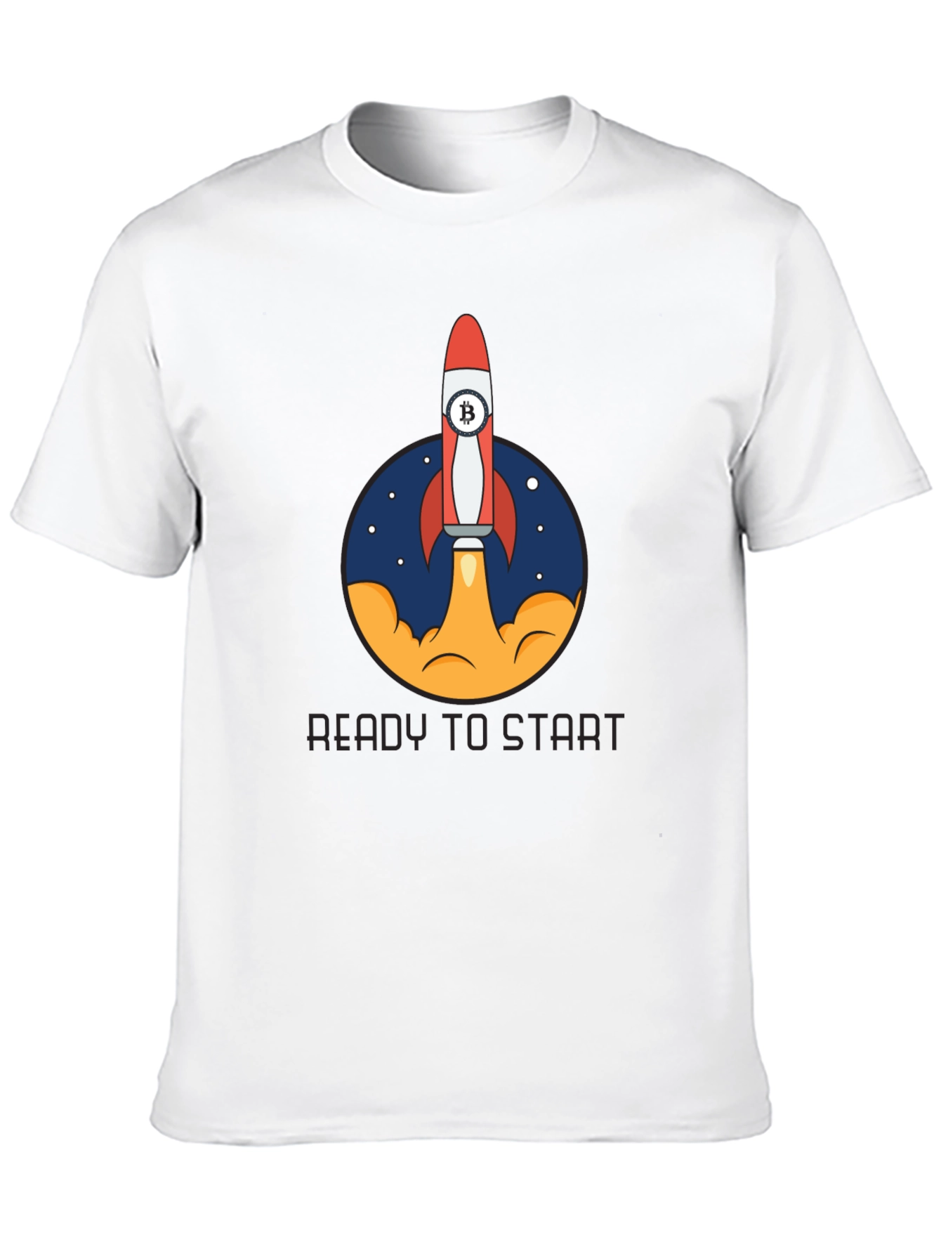 Bitcoin Rocket Launch T-Shirt - Crypto Enthusiast Tee