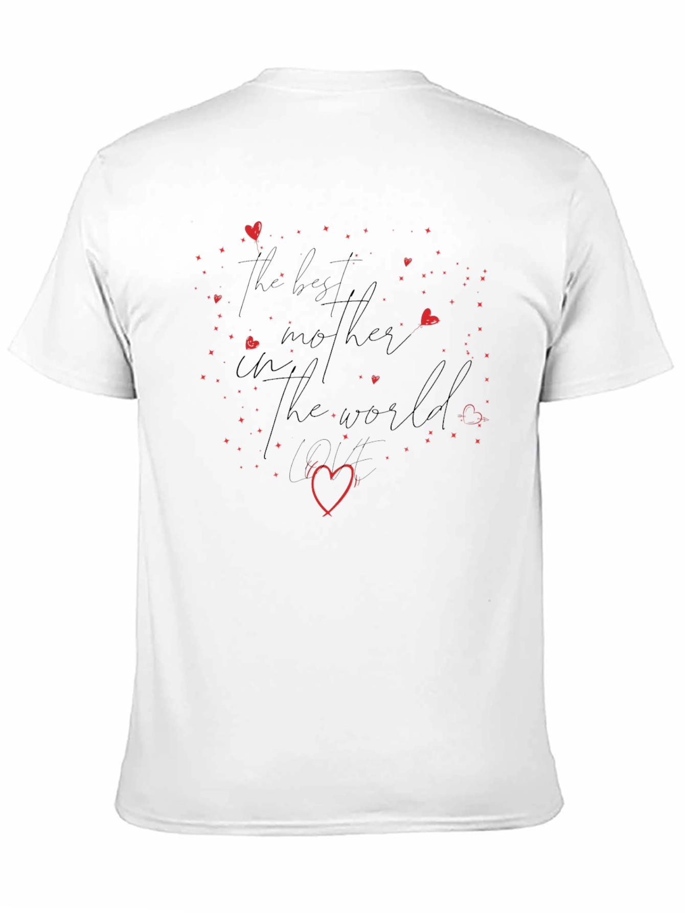 Best Mother in the World Black Graphic Tee