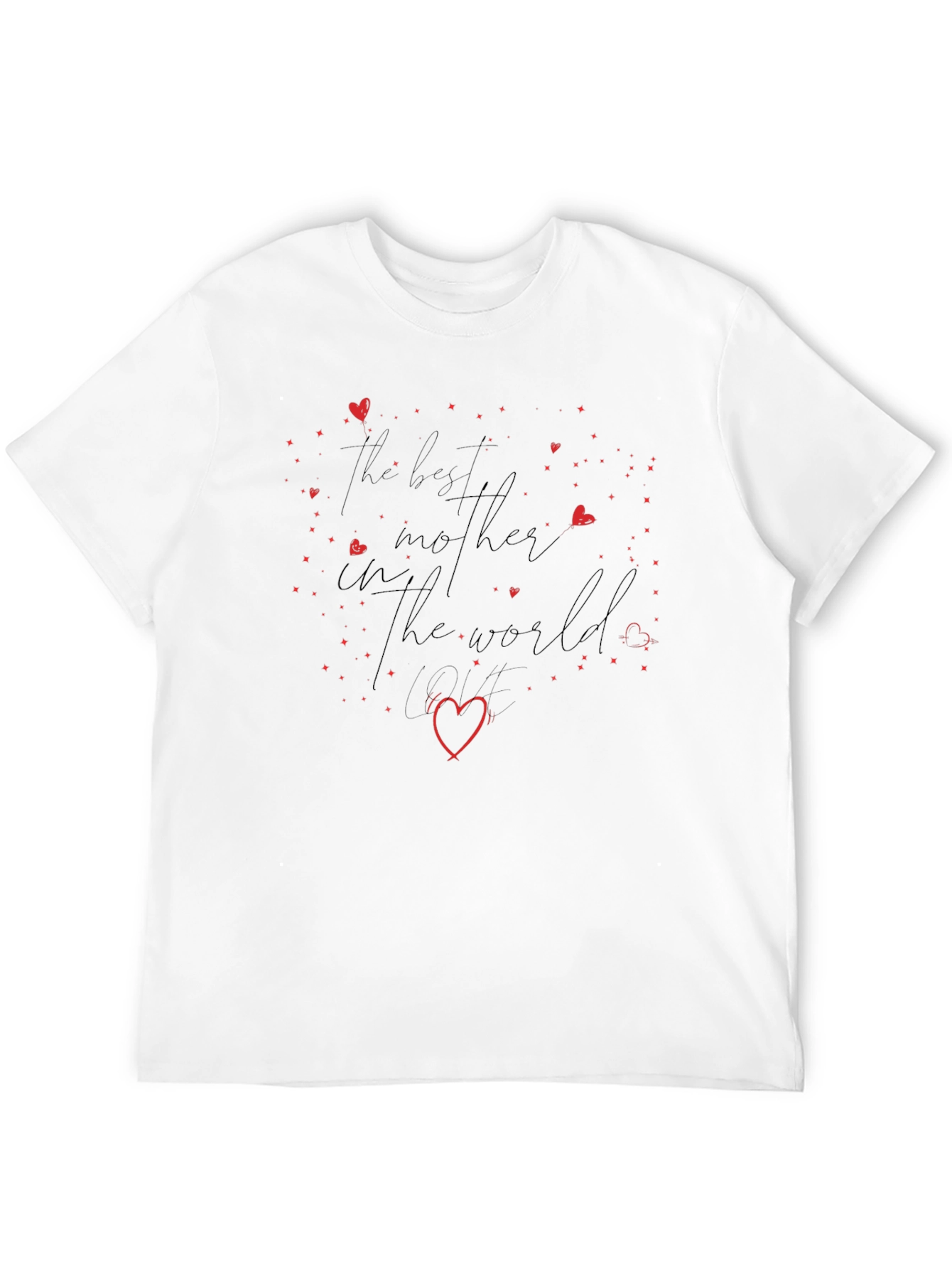 Best Mother in the World Black Graphic Tee