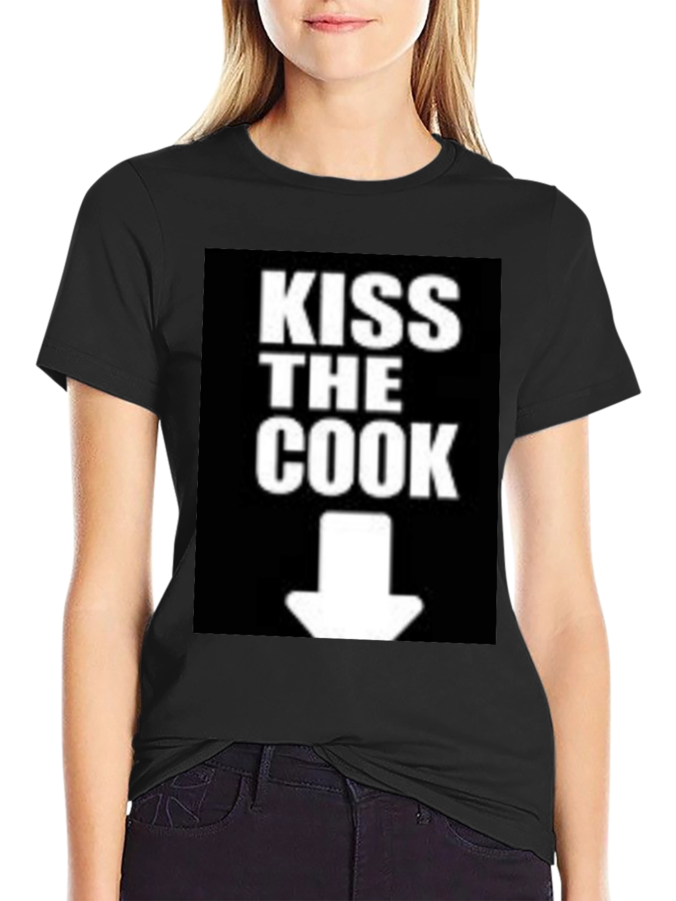 Kiss The Cook Novelty Graphic T-Shirt