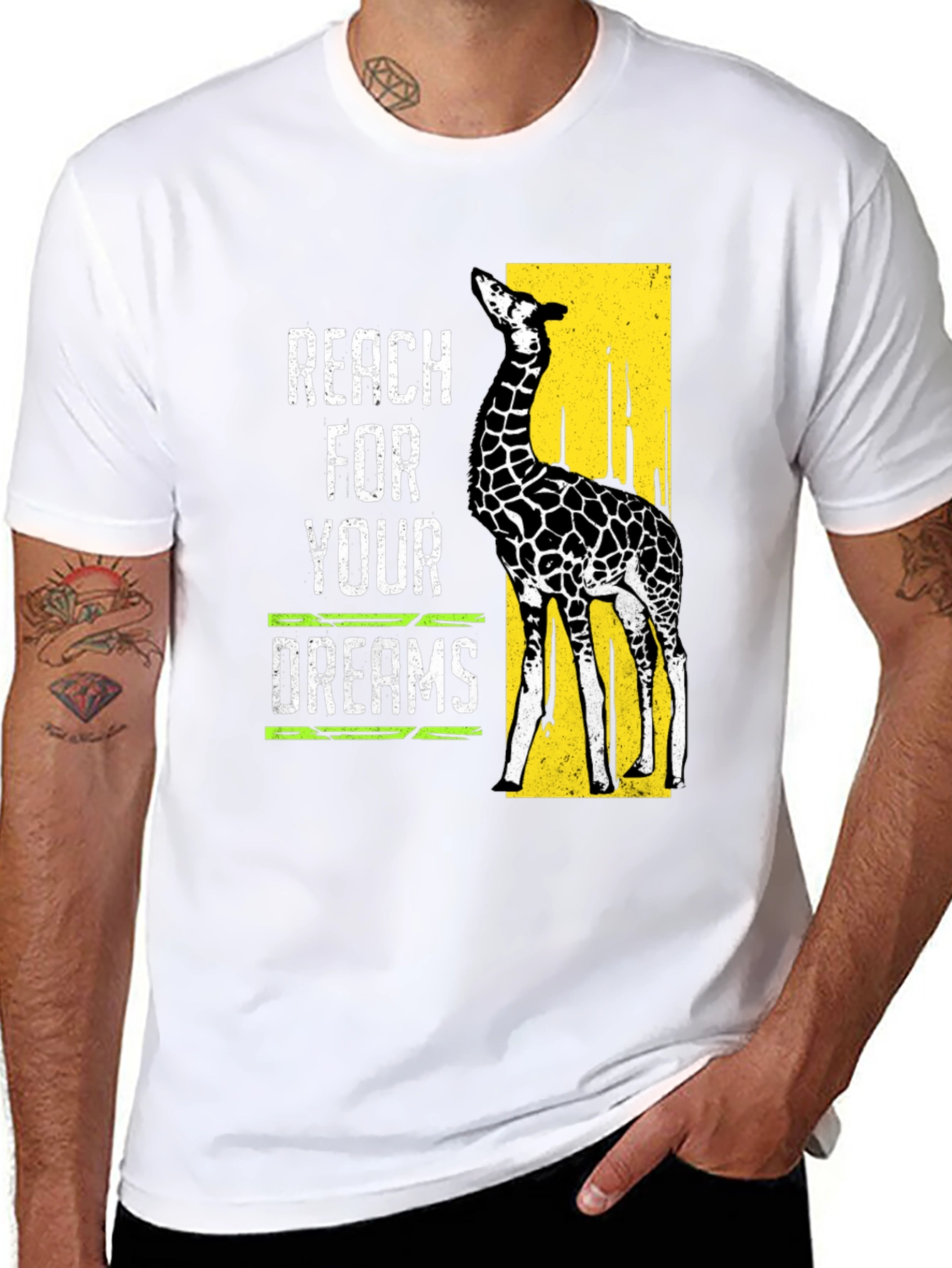Reach For Your Dreams Giraffe Graphic Tee