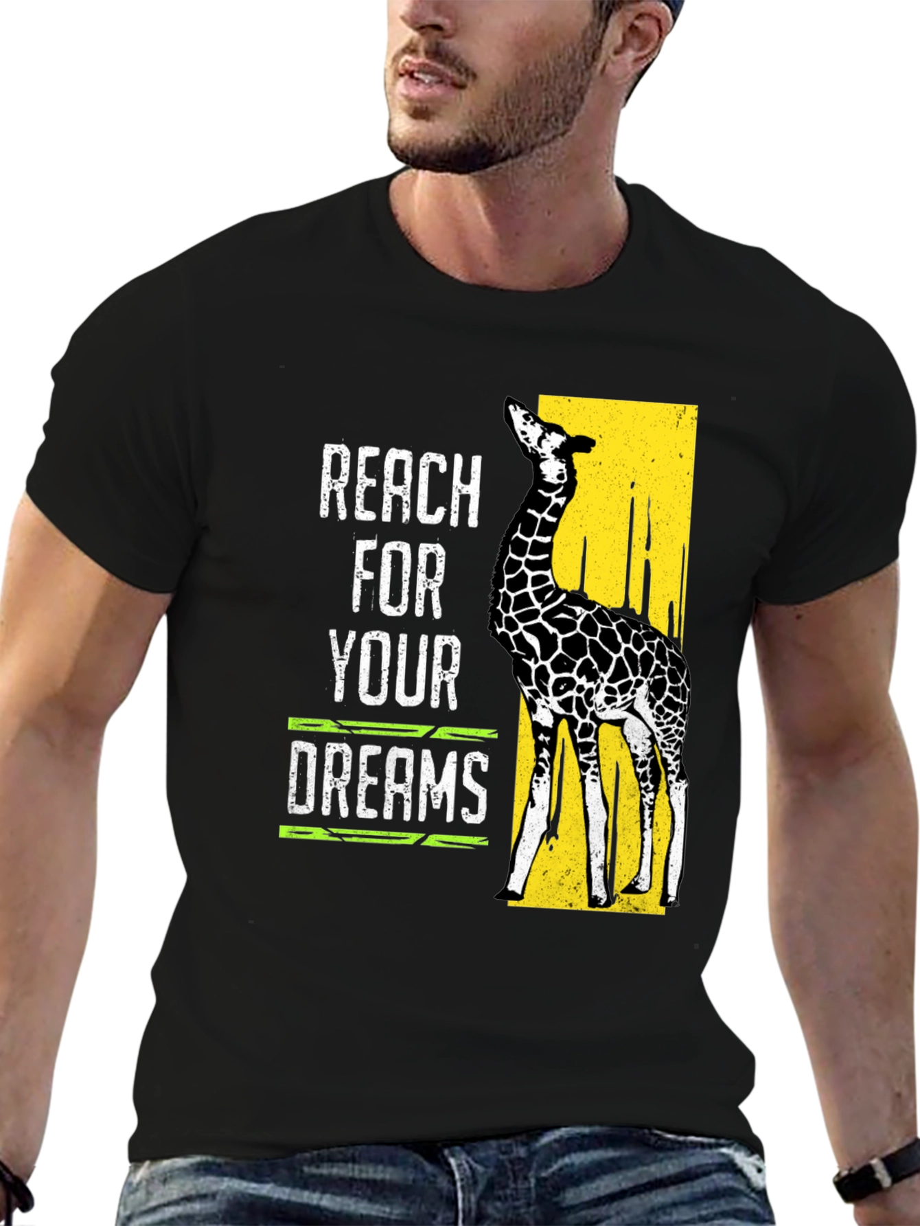 Reach For Your Dreams Giraffe Graphic Tee