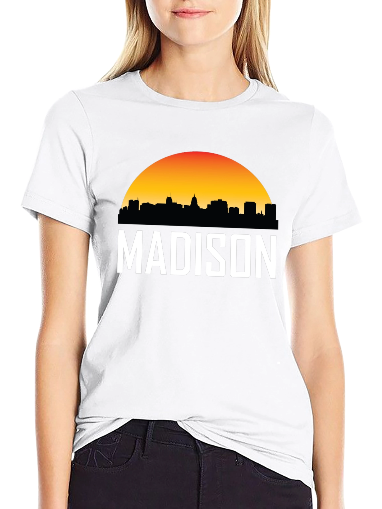 Madison Skyline T-Shirt - Sunset Graphic Tee