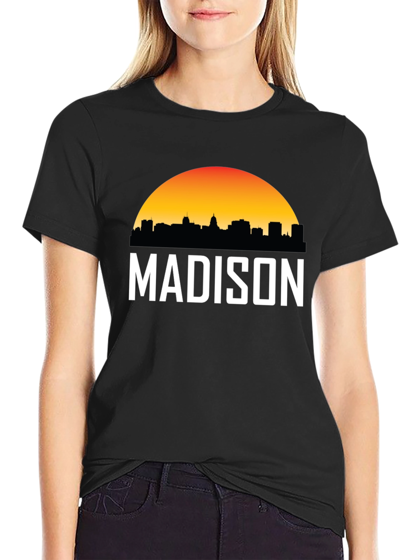 Madison Skyline T-Shirt - Sunset Graphic Tee