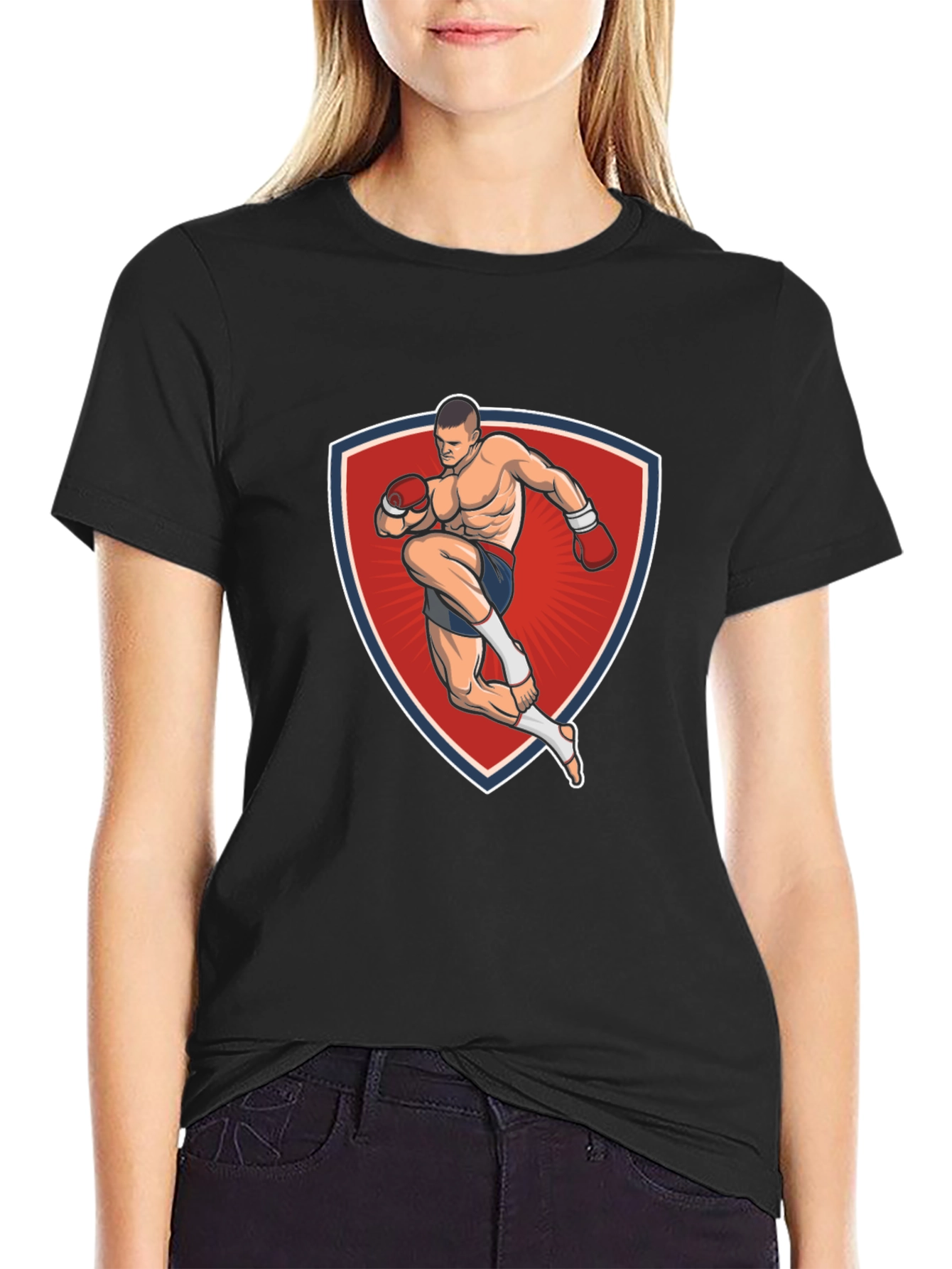 Martial Arts Graphic Tee - Black