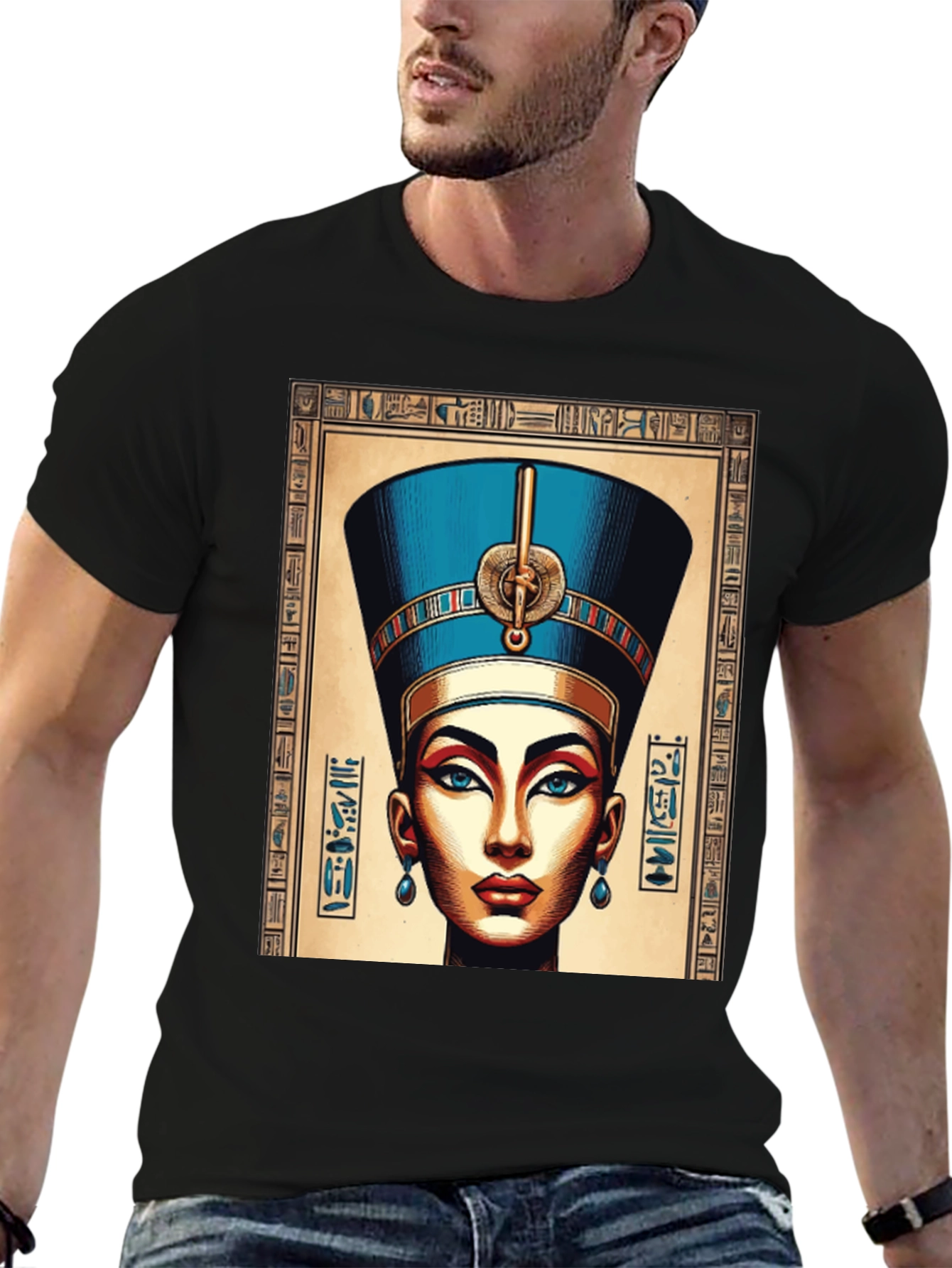 Nefertiti Graphic Tee - Egyptian Queen