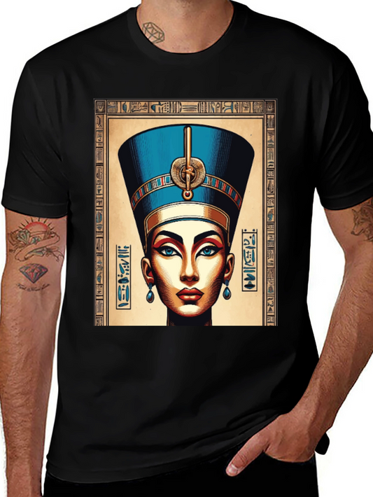 Nefertiti Graphic Tee - Egyptian Queen