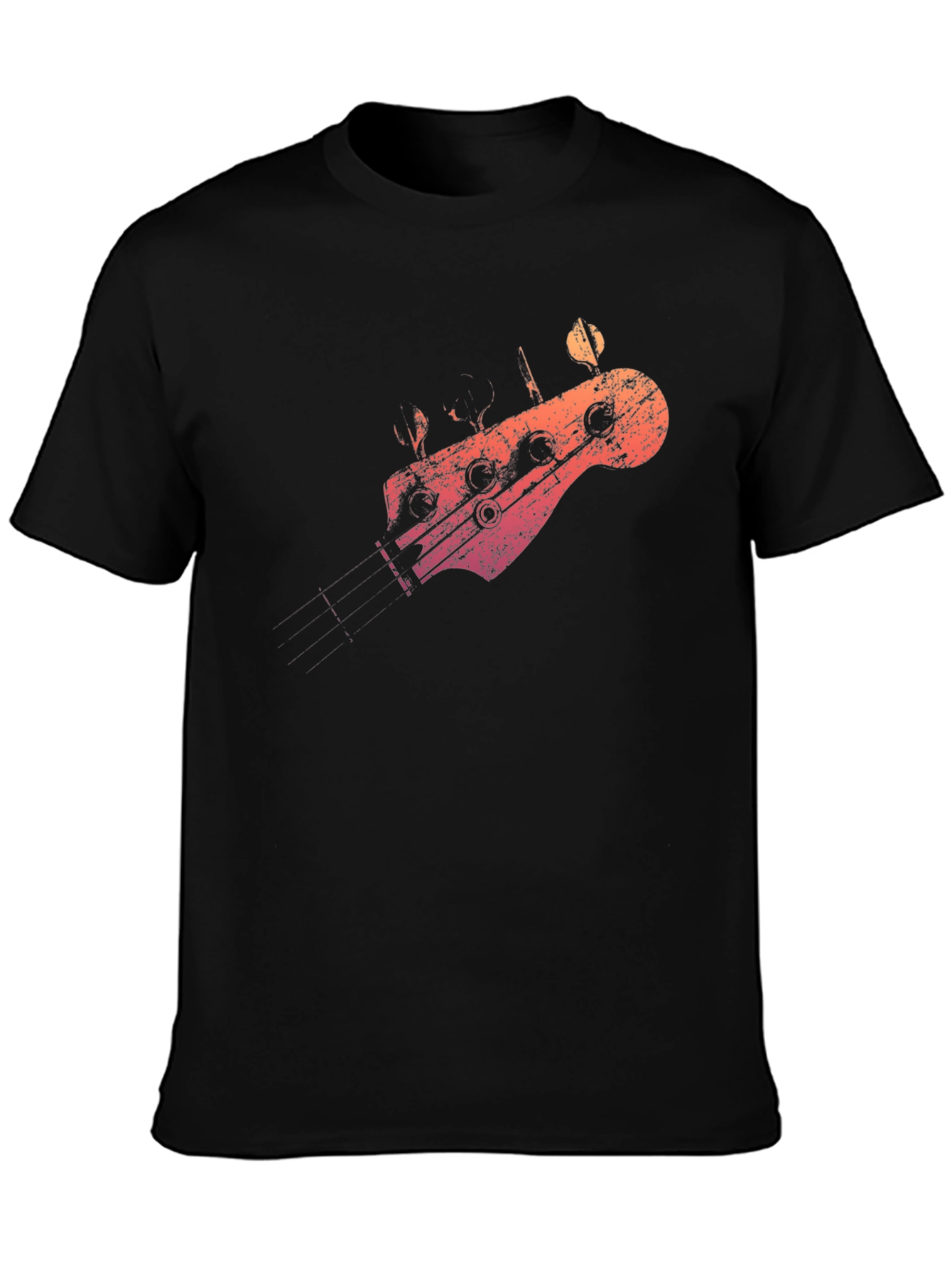 Bass Guitar Headstock Graphic T-Shirt