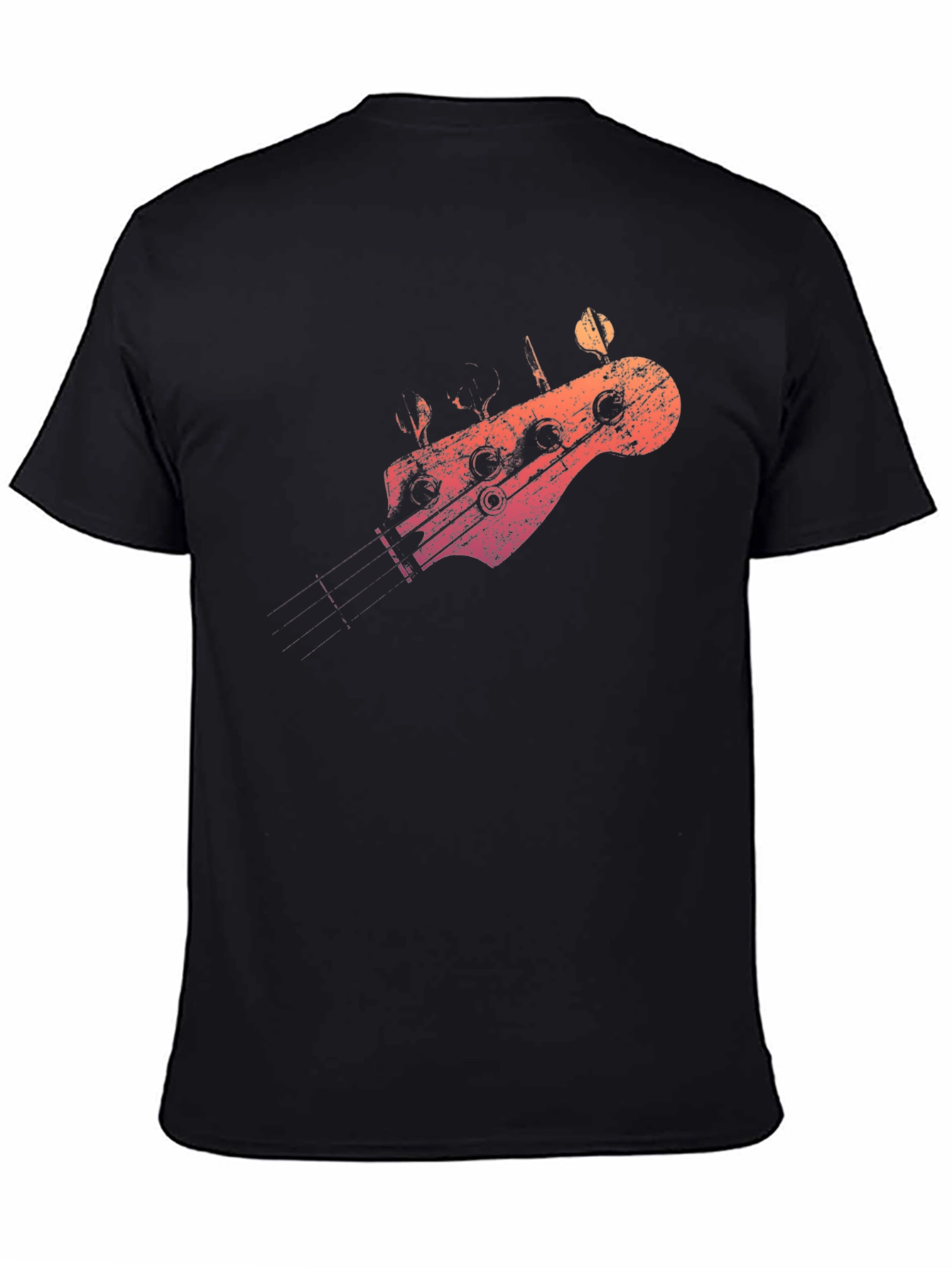 Bass Guitar Headstock Graphic T-Shirt