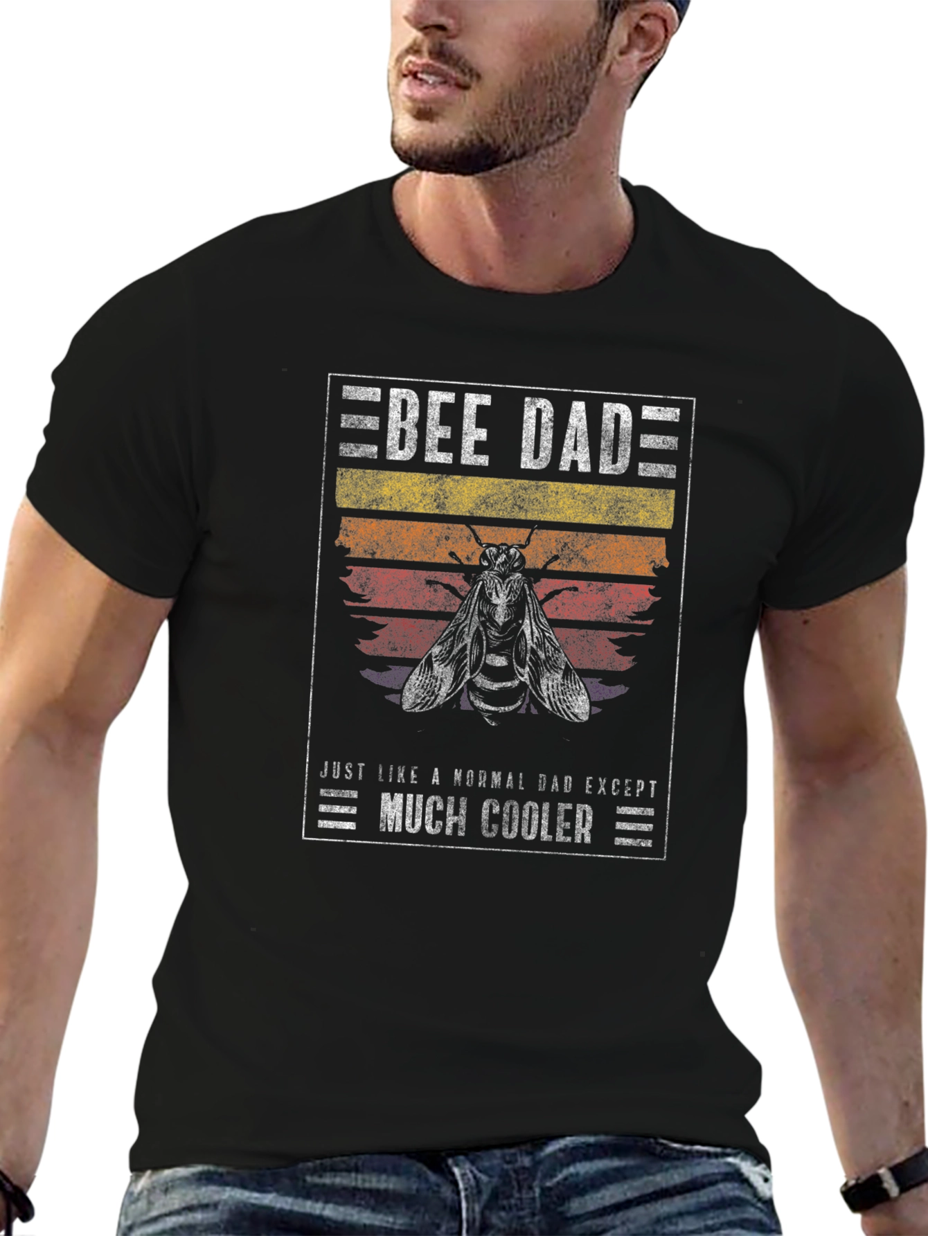 Bee Dad T-Shirt - Cool Fathers Day Gift
