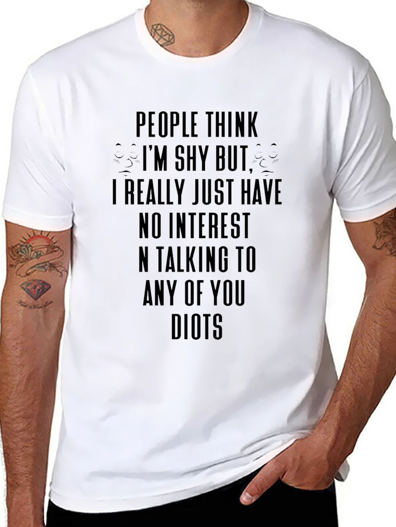 Introverts Tee: Im Not Shy Im Just Not Interested