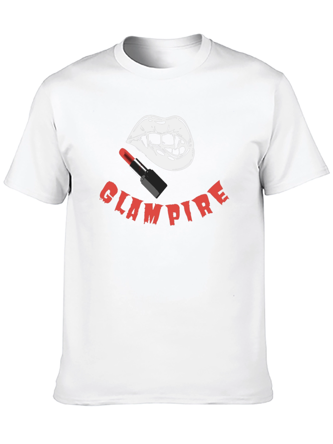 Glampire T-Shirt - Stylish Vampire Lips & Lipstick Tee