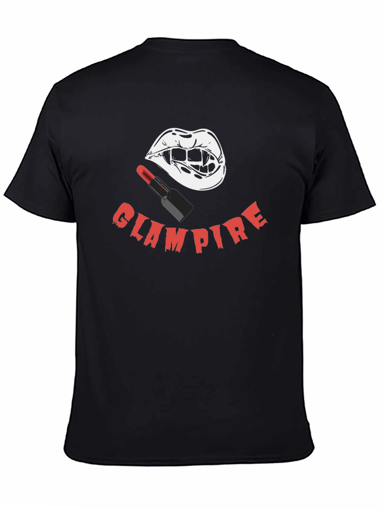 Glampire T-Shirt - Stylish Vampire Lips & Lipstick Tee