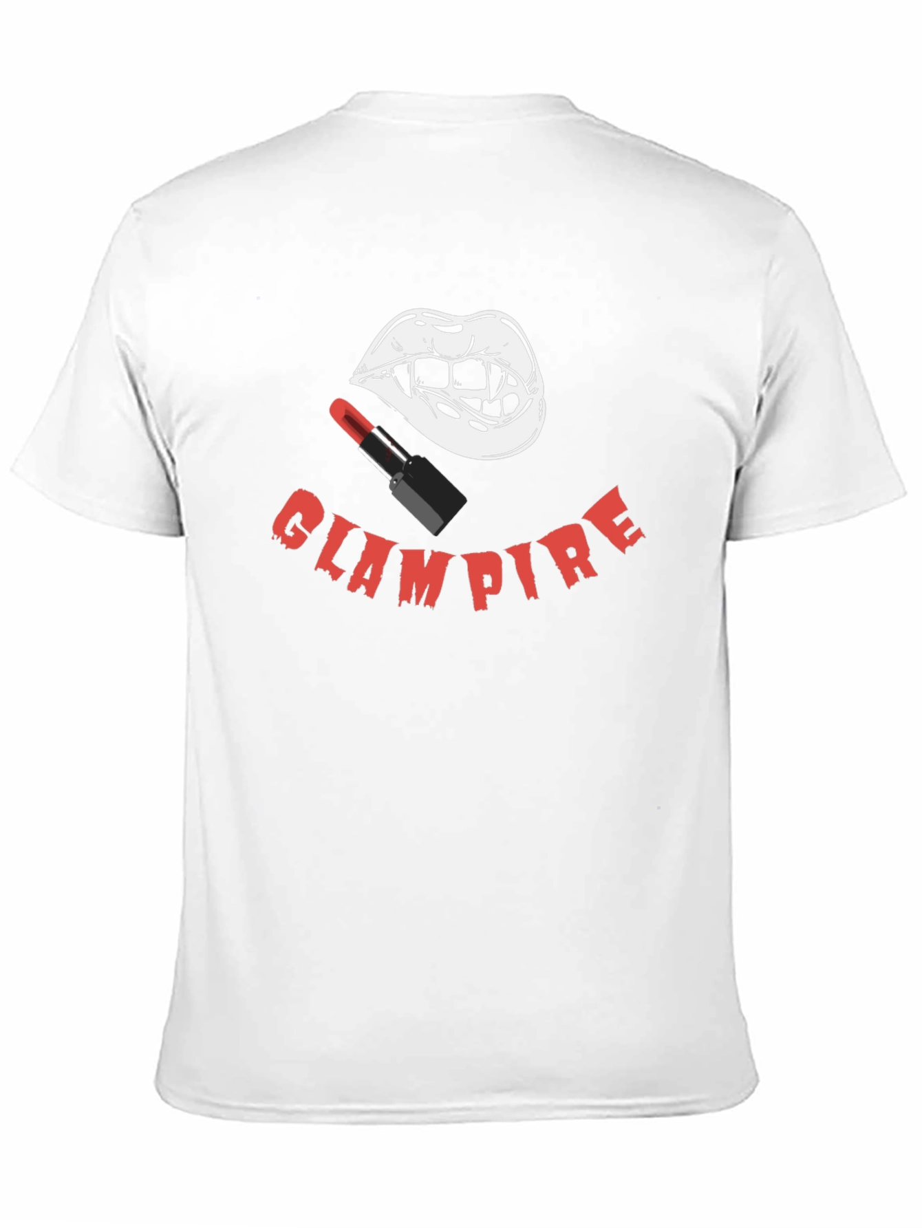 Glampire T-Shirt - Stylish Vampire Lips & Lipstick Tee