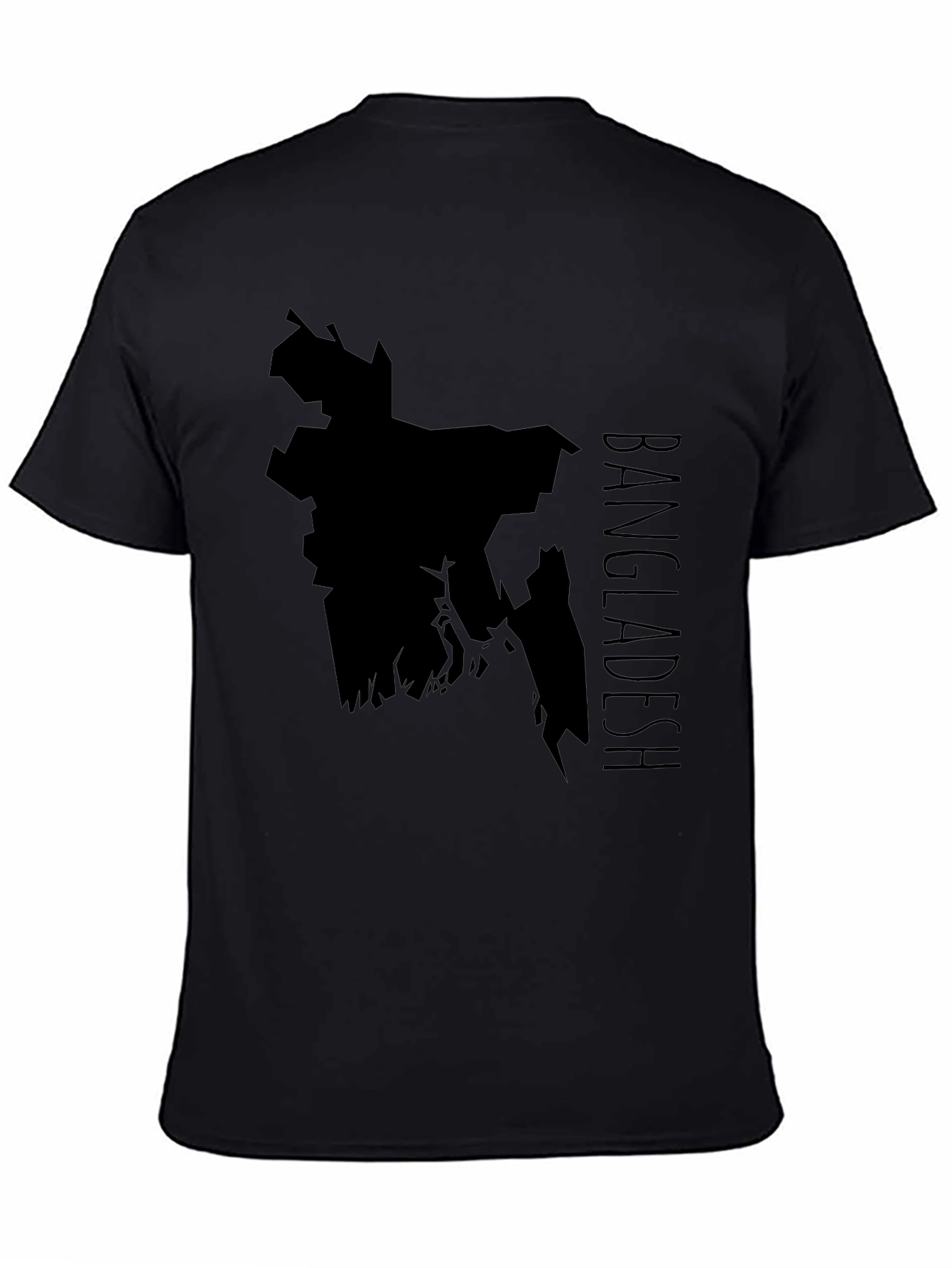 Bangladesh Map Graphic Tee - Black