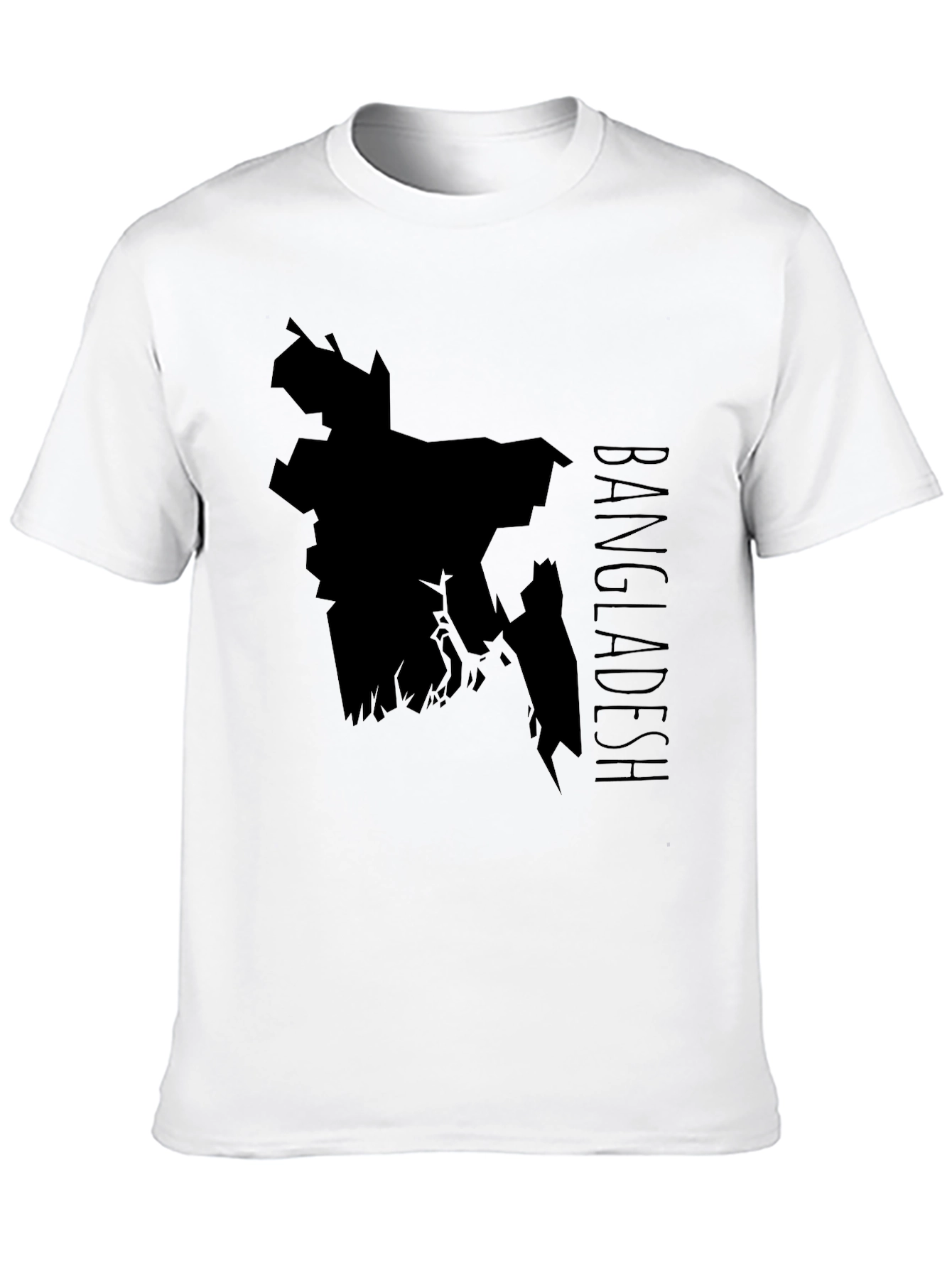 Bangladesh Map Graphic Tee - Black