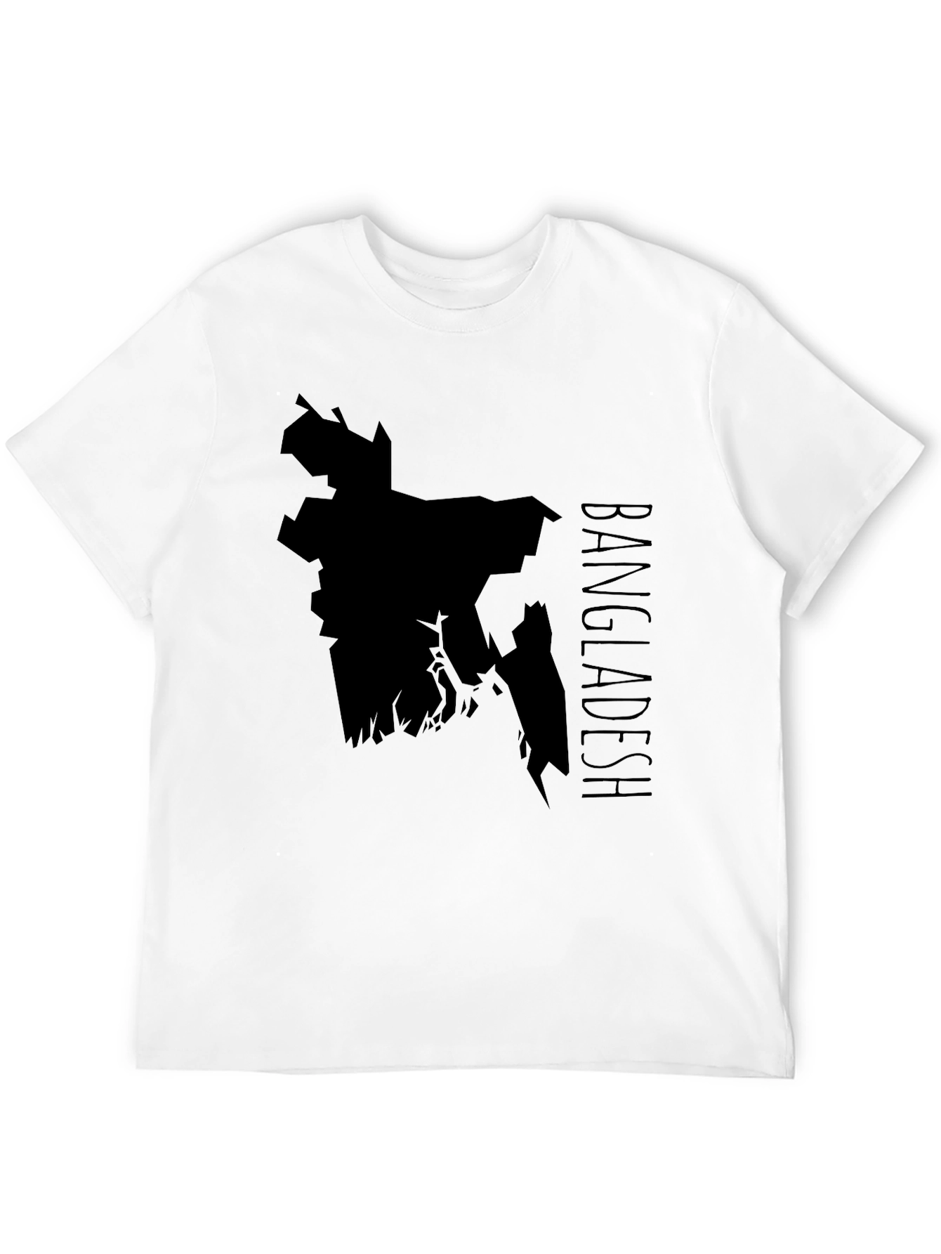 Bangladesh Map Graphic Tee - Black